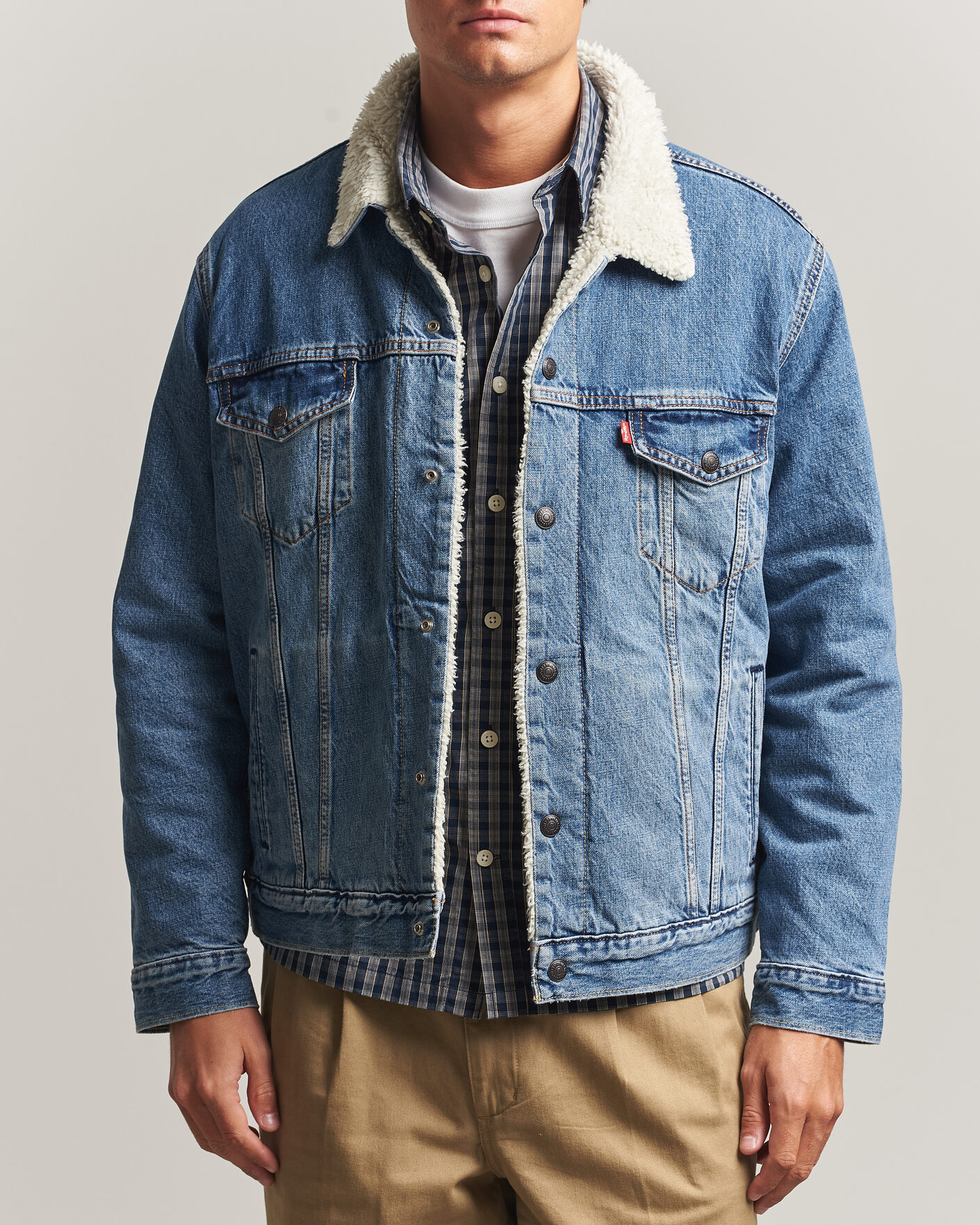 Heren | Jassen | Levi's | Type 3 Sherpa Trucker Washed Away