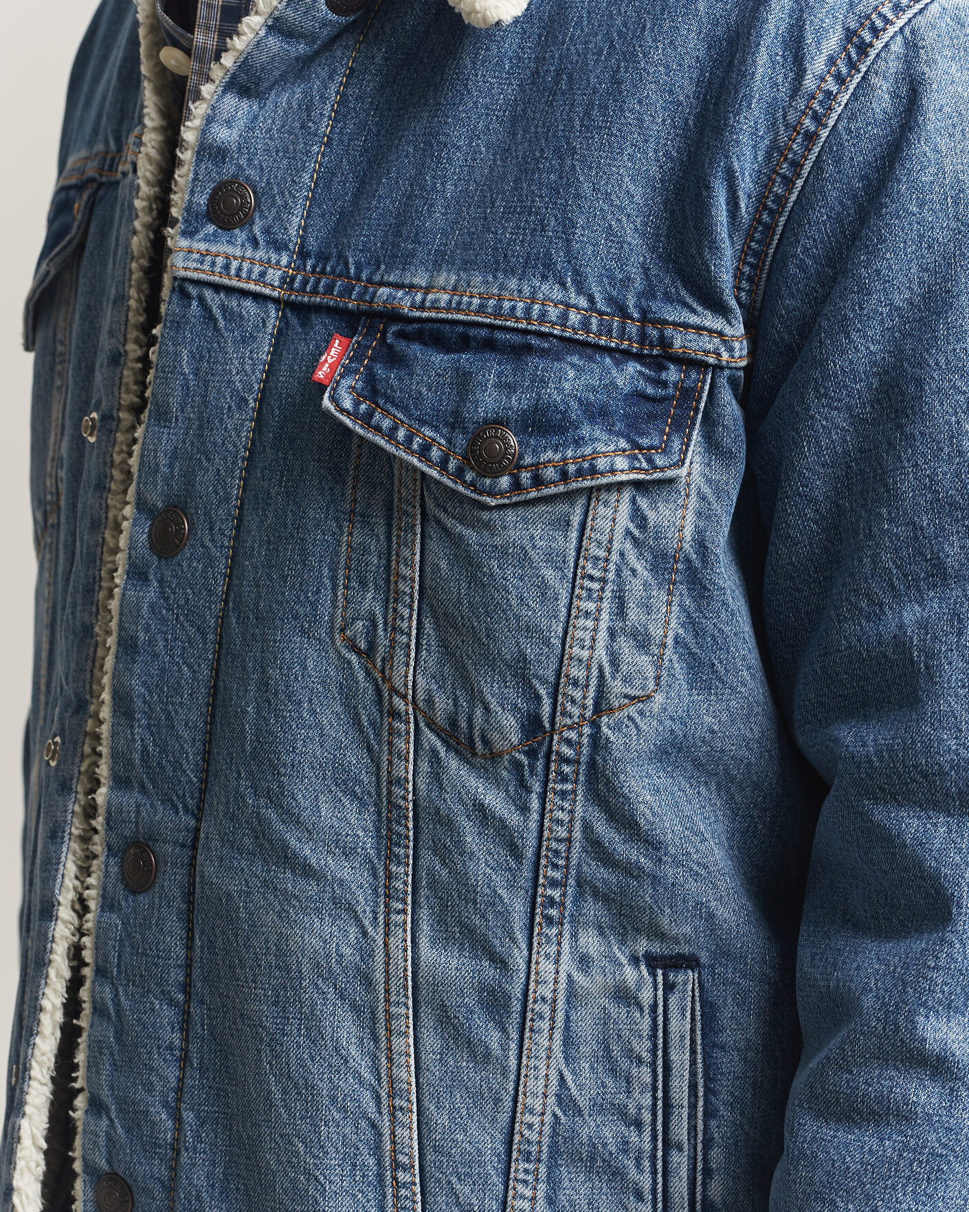 Heren | Jassen | Levi's | Type 3 Sherpa Trucker Washed Away