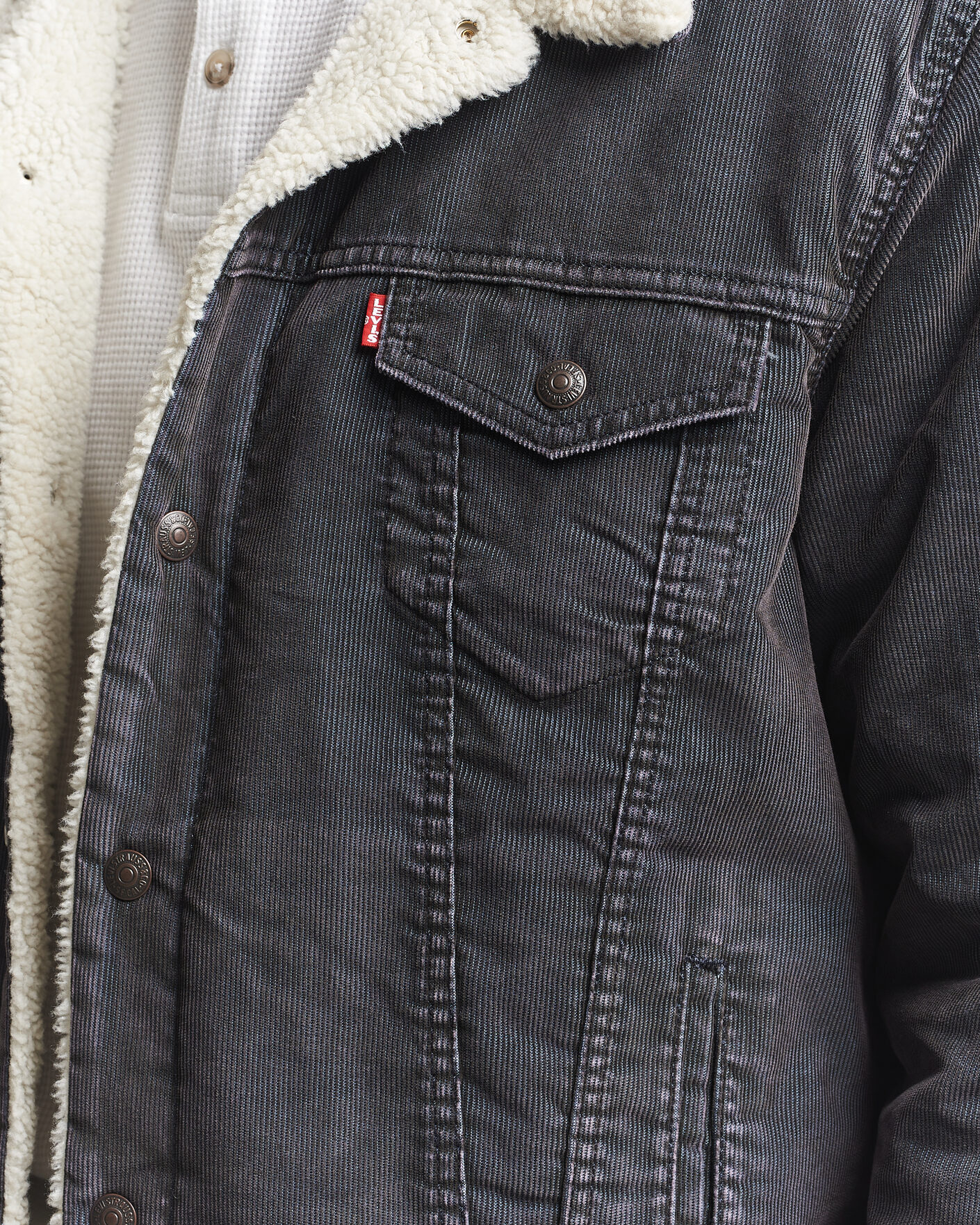 Heren | Jassen | Levi's | Type 3 Sherpa Trucker Worn-In Delft Steelhead