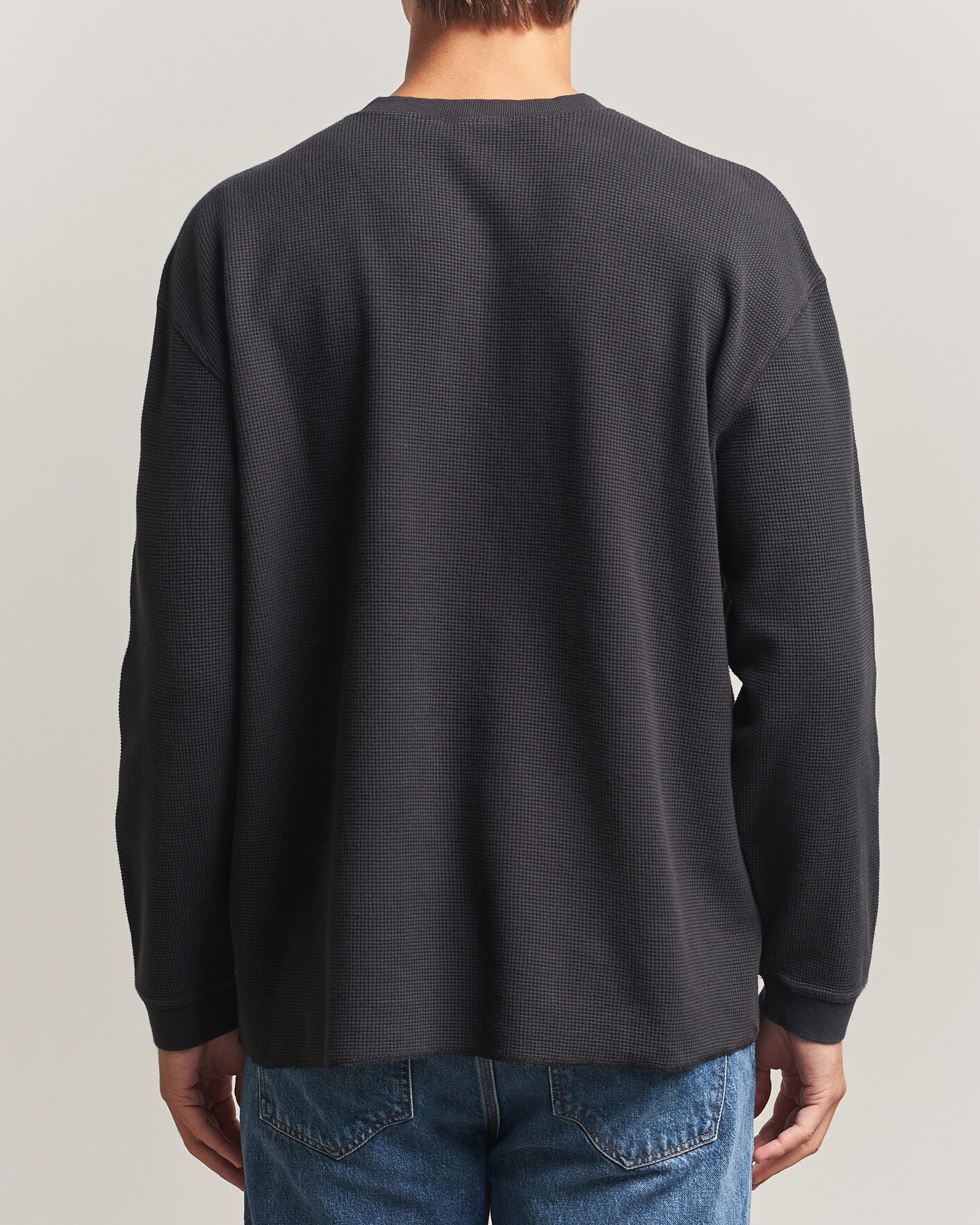 Heren | Truien | Levi's | Relaxed Henley Mineral Black