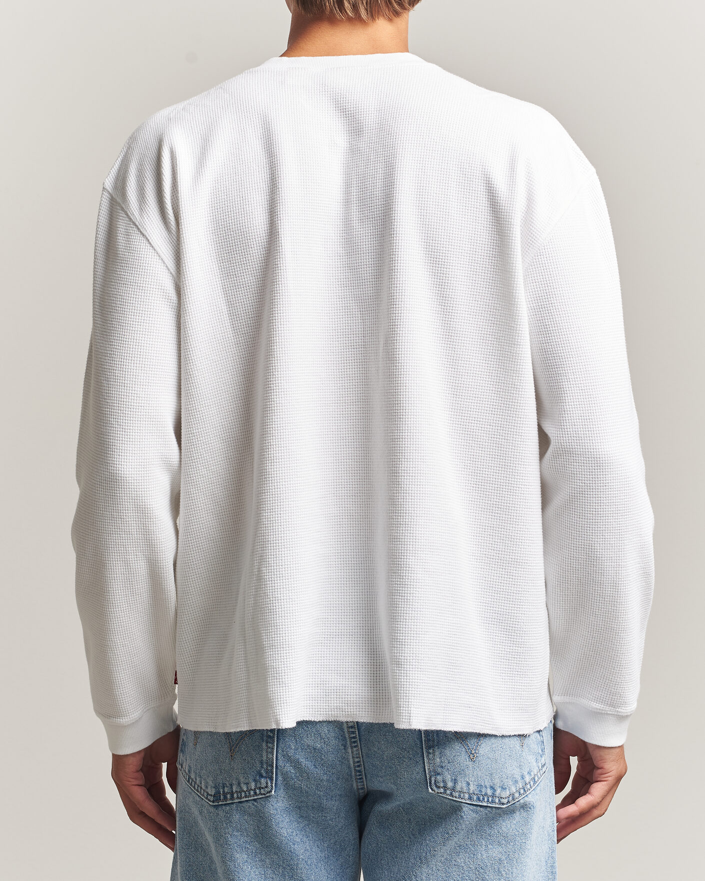 Heren | Truien | Levi's | Relaxed Henley Bright White