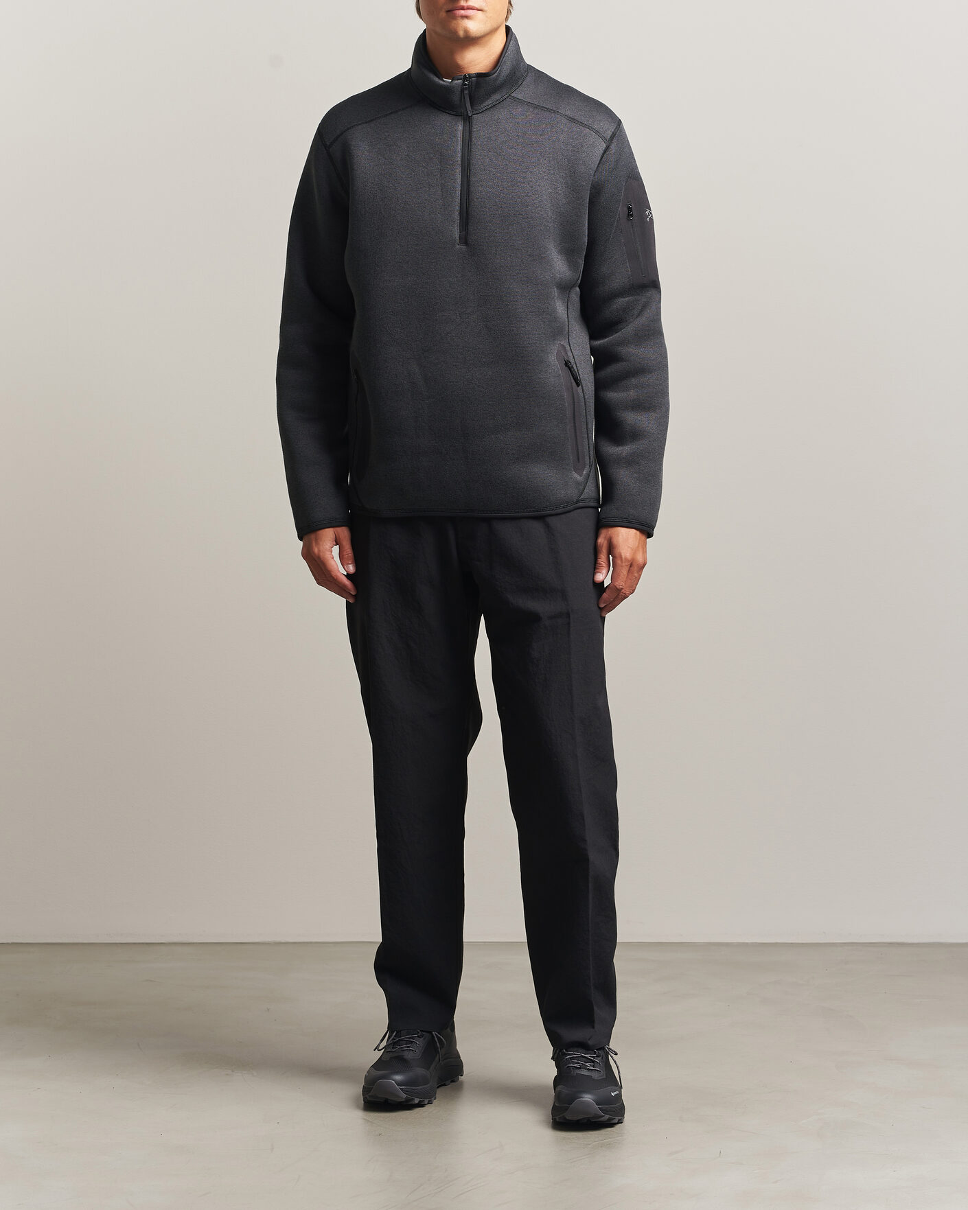 Heren | Truien | Arc'teryx | Covert Half Zip Black Heather