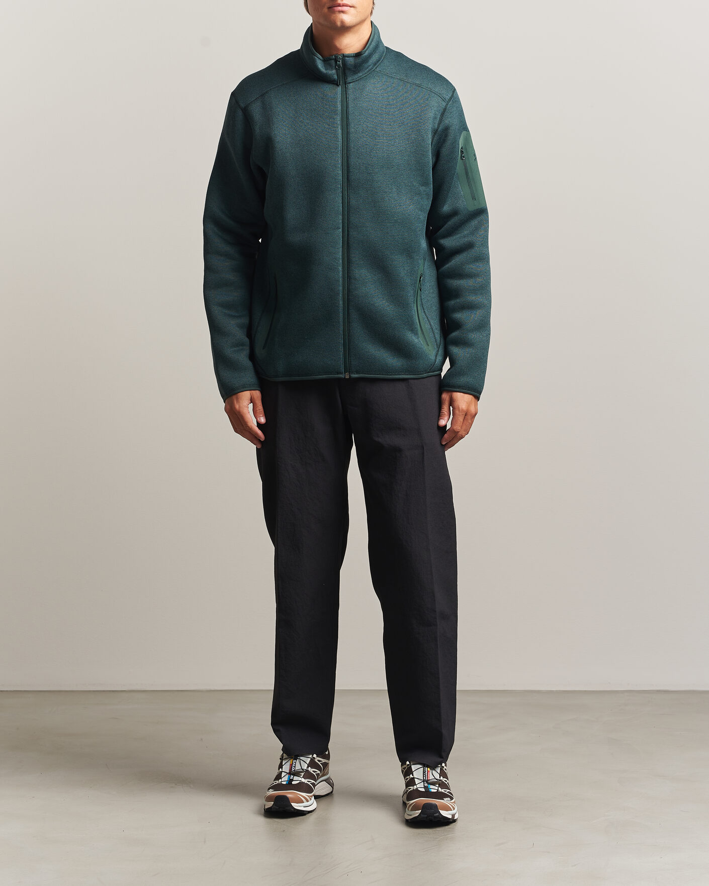 Heren | Truien | Arc'teryx | Covert Full Zip Dark Jade Heather