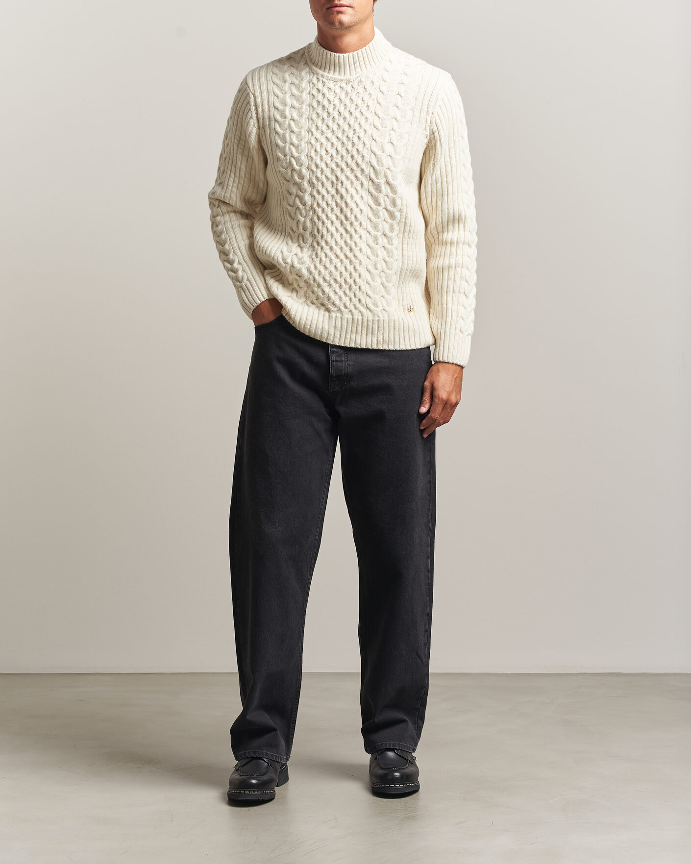 Heren | Truien | Armor-lux | Wool Knitted Sweater Nature