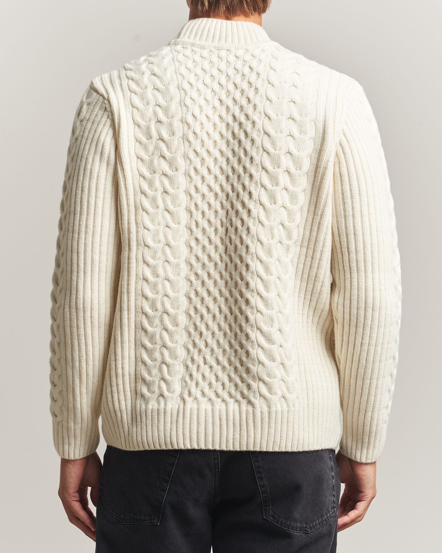 Heren | Truien | Armor-lux | Wool Knitted Sweater Nature