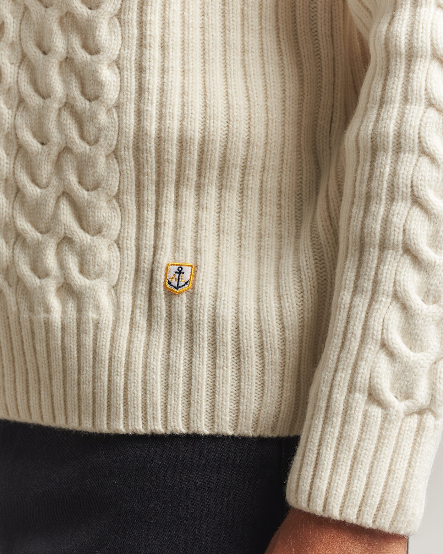Heren | Truien | Armor-lux | Wool Knitted Sweater Nature
