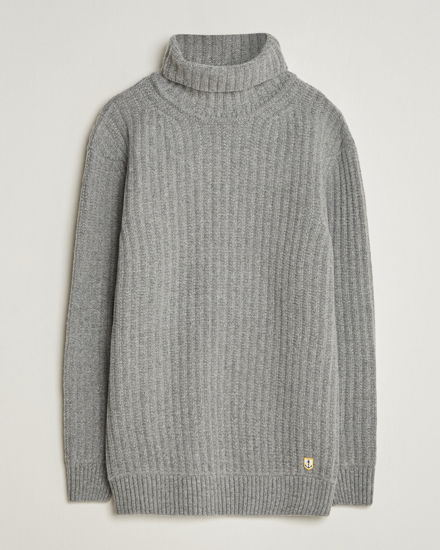 Heren | Truien | Armor-lux | Wool Knitted Rollneck Slate