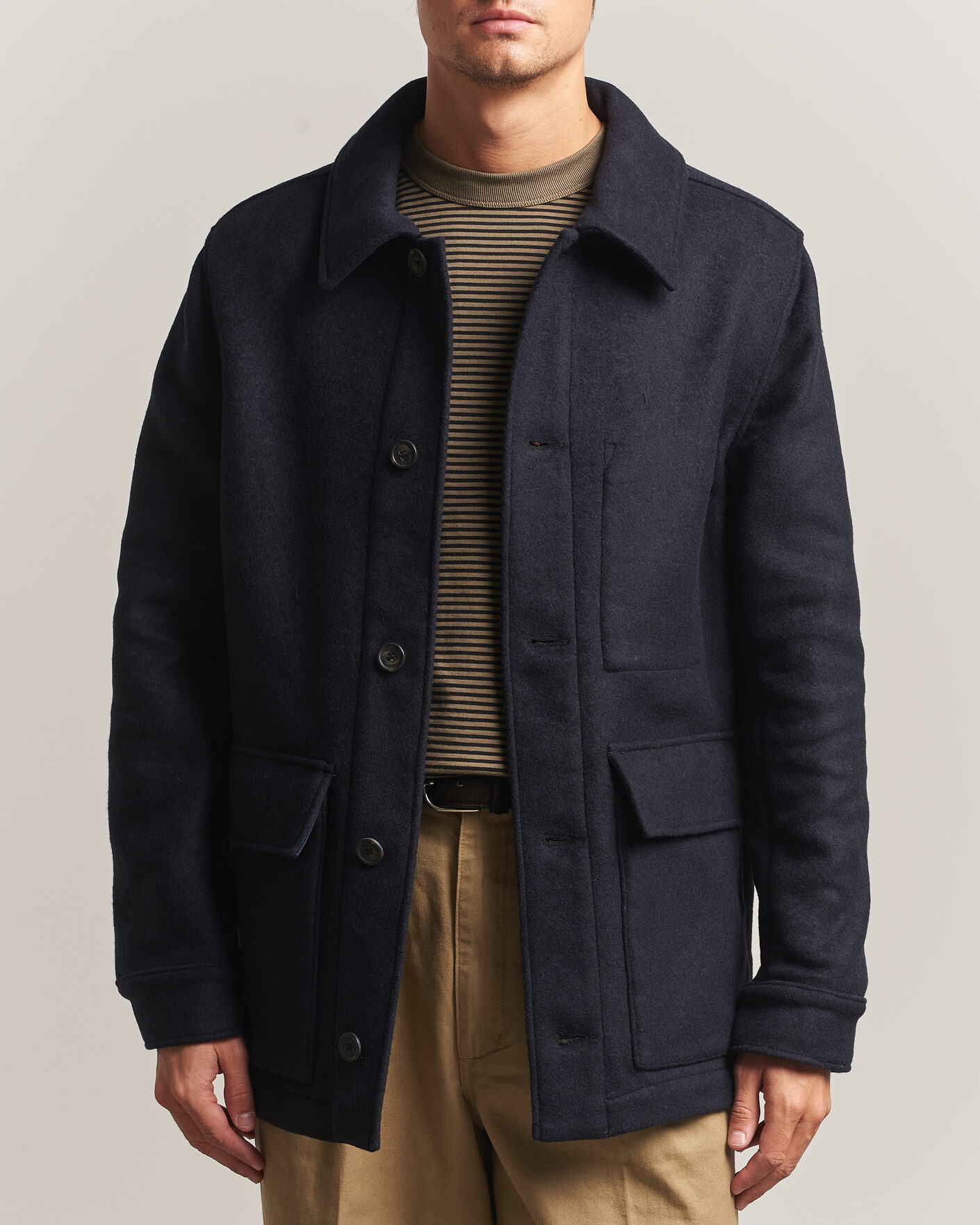 Heren | Jassen | Armor-lux | Wool Shirt Jacket Rich Navy