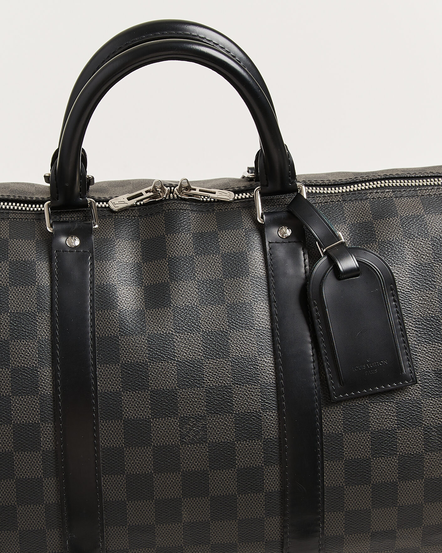 Heren | Pre-Owned & Vintage Bags | Louis Vuitton Pre-Owned | Keepall Bandouliére 55 Damier Graphite