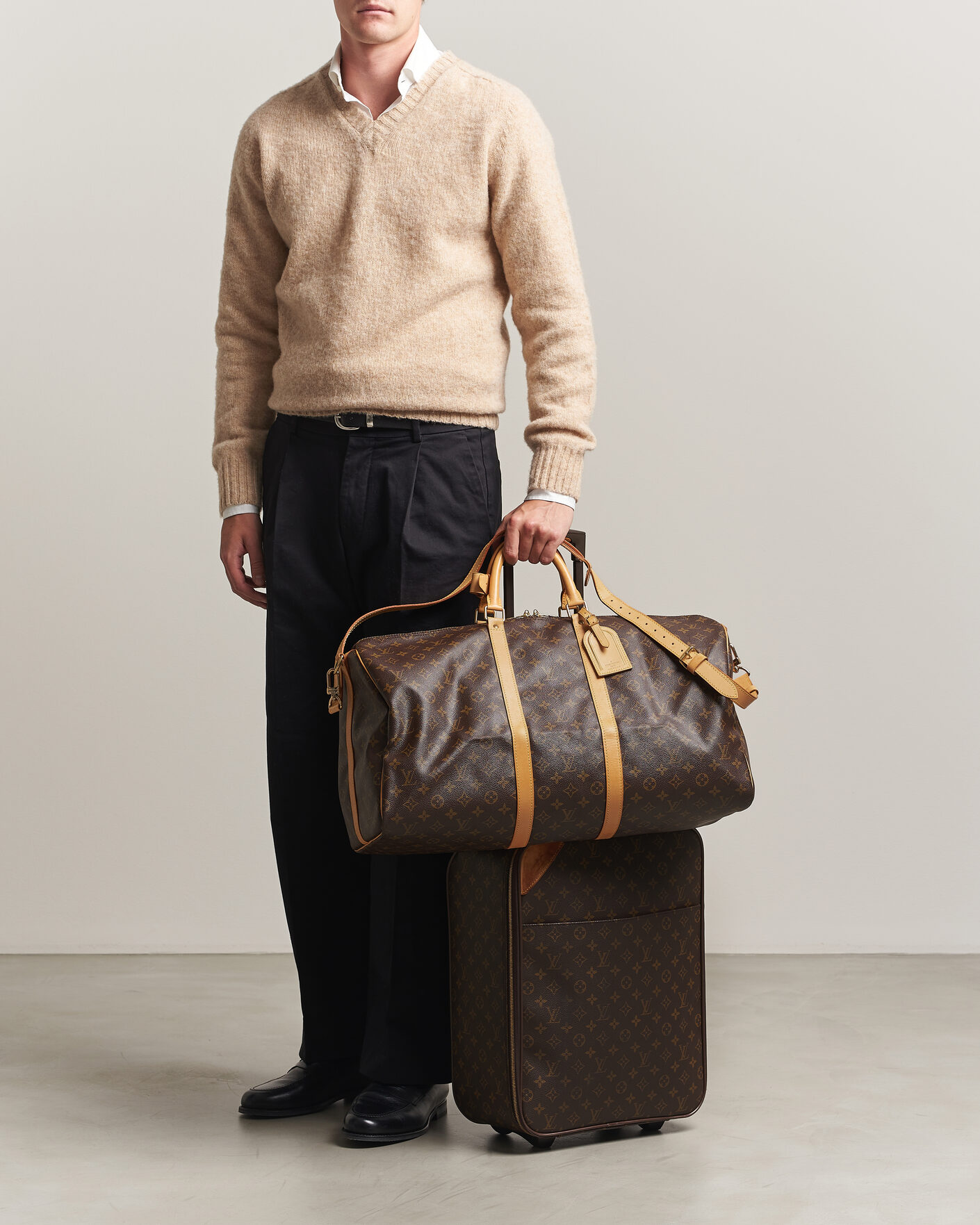 Heren | Pre-Owned & Vintage Bags | Louis Vuitton Pre-Owned | Keepall Bandouliére 55 Monogram