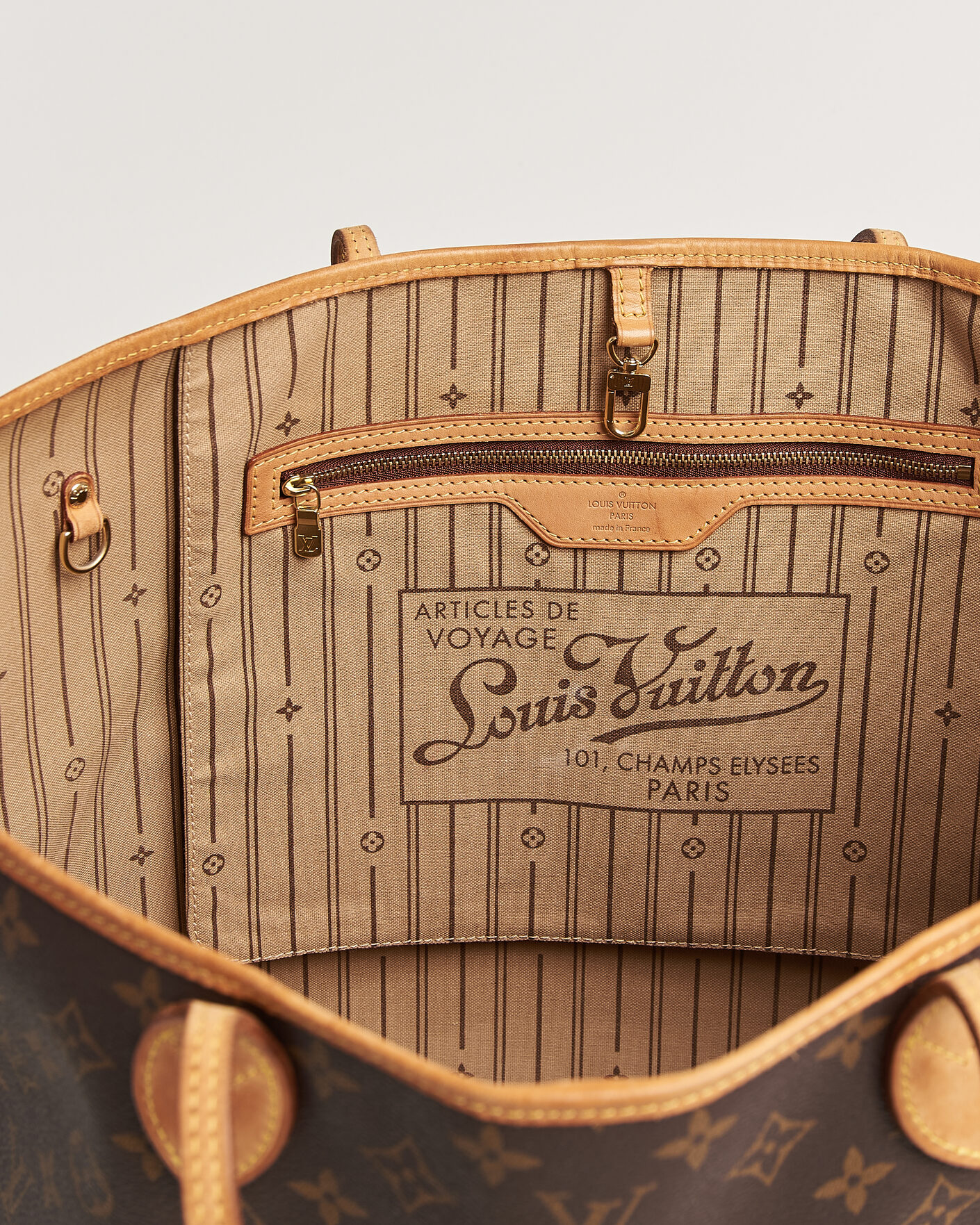 Heren | Pre-Owned & Vintage Bags | Louis Vuitton Pre-Owned | Neverfull GM Monogram