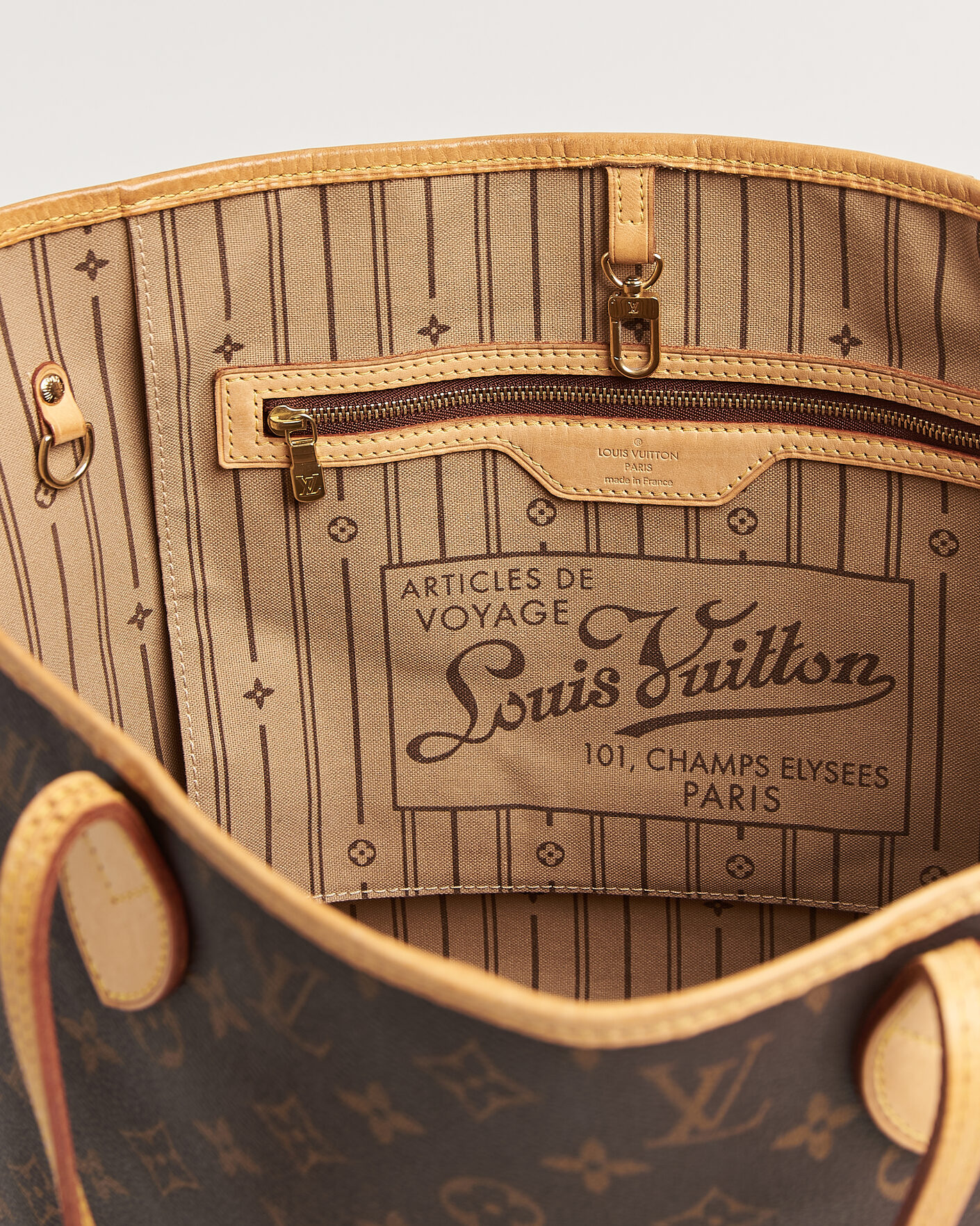 Heren | Pre-Owned & Vintage Bags | Louis Vuitton Pre-Owned | Neverfull MM Monogram