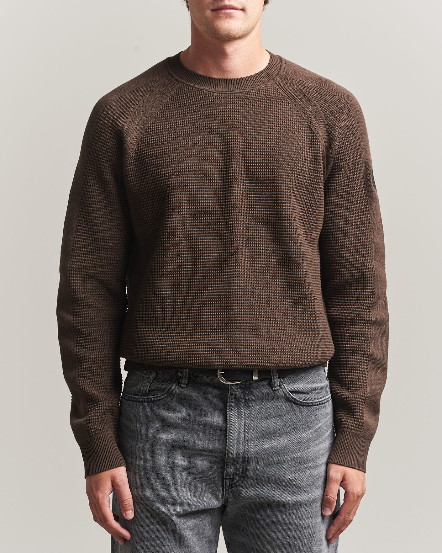 Heren | Truien | Belstaff | Bradwell Cotton Knitted Crew Neck Army Olive