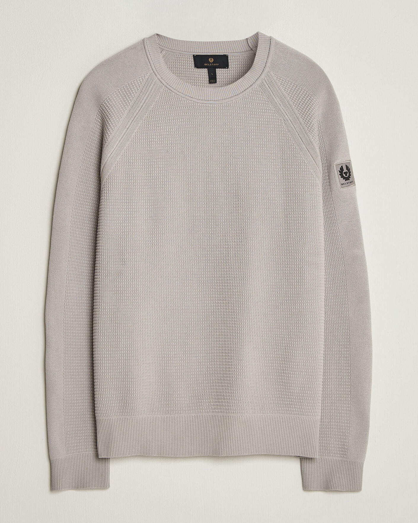 Heren | Truien | Belstaff | Bradwell Cotton Knitted Crew Neck Concrete