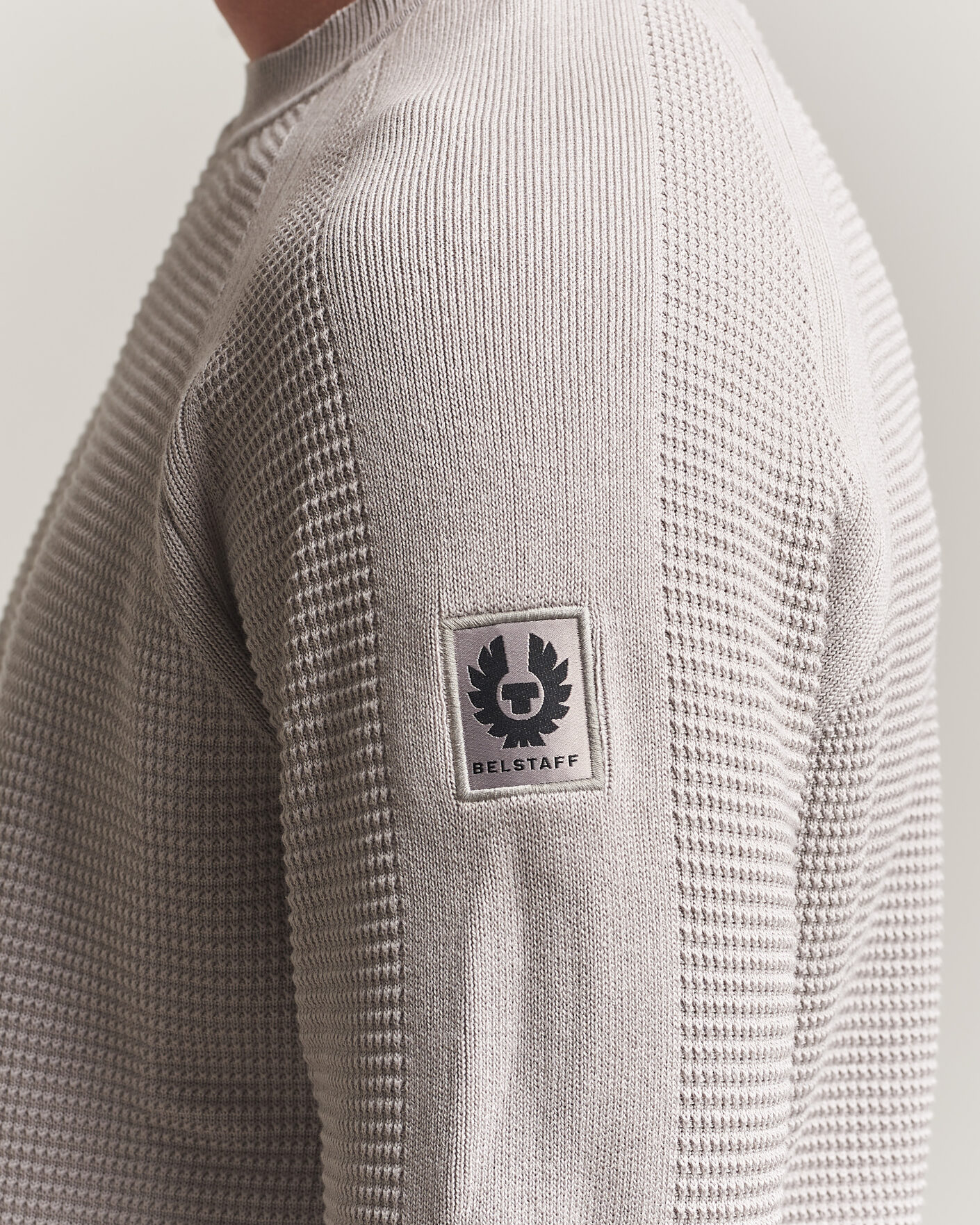 Heren | Truien | Belstaff | Bradwell Cotton Knitted Crew Neck Concrete