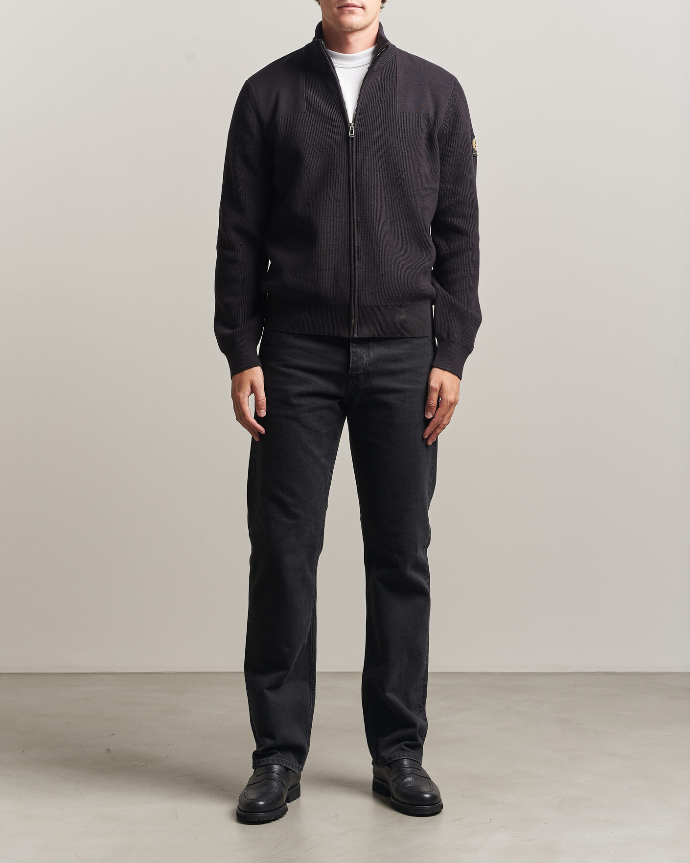 Heren | Truien | Belstaff | Commander Knitted Full Zip Black