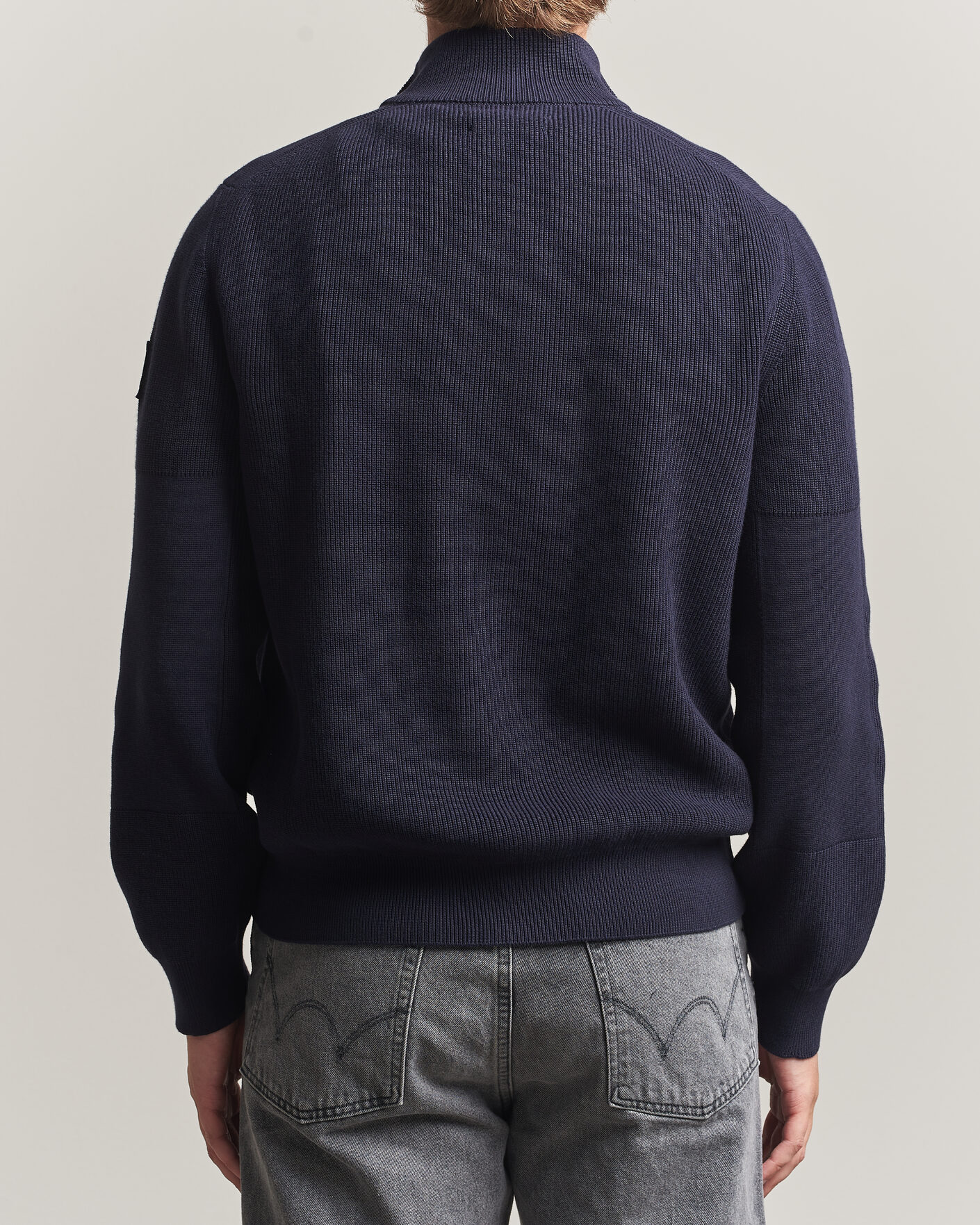 Heren | Truien | Belstaff | Commander Knitted Full Zip Dark Ink