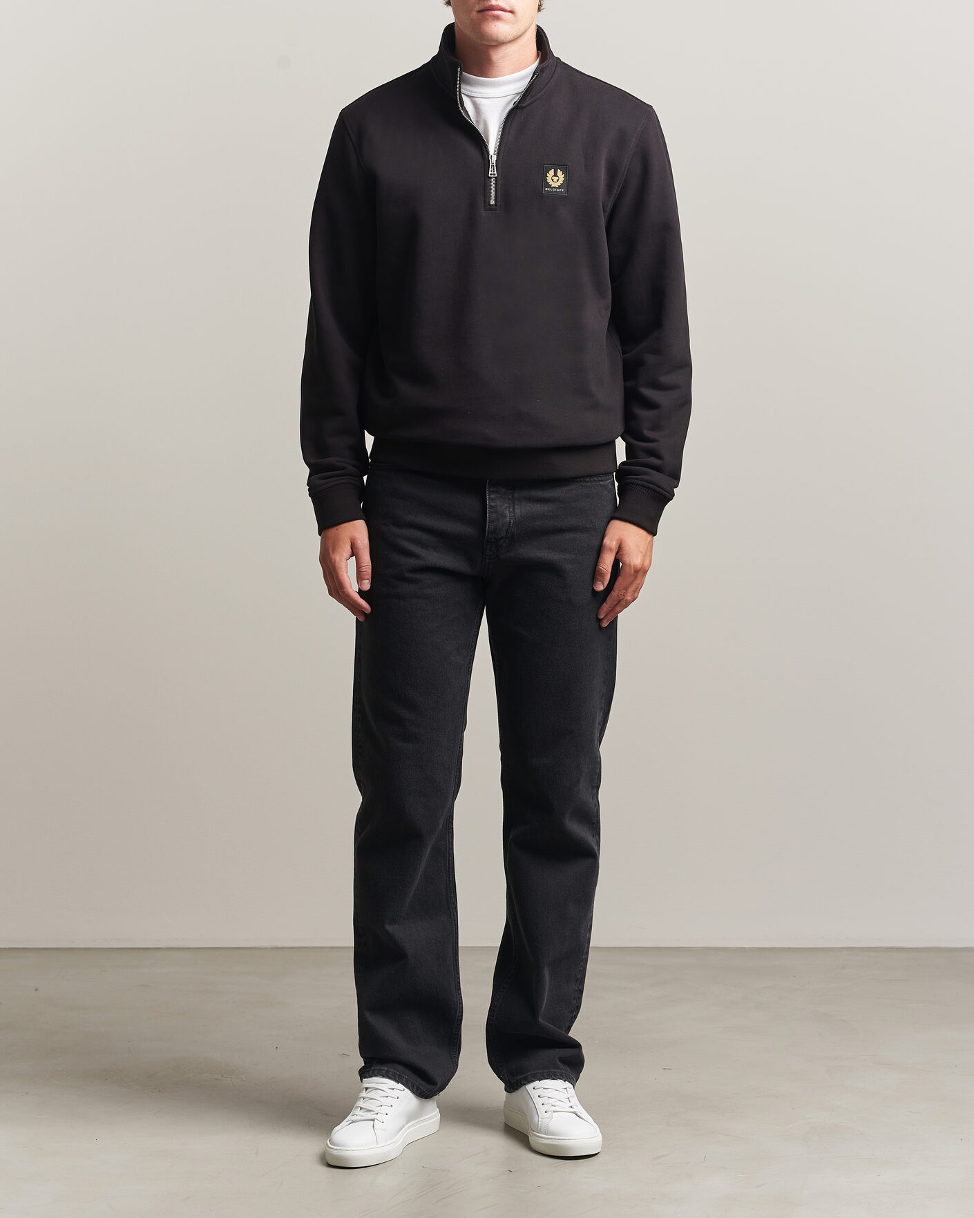 Heren | Truien | Belstaff | Signature Half Zip Sweatshirt Black