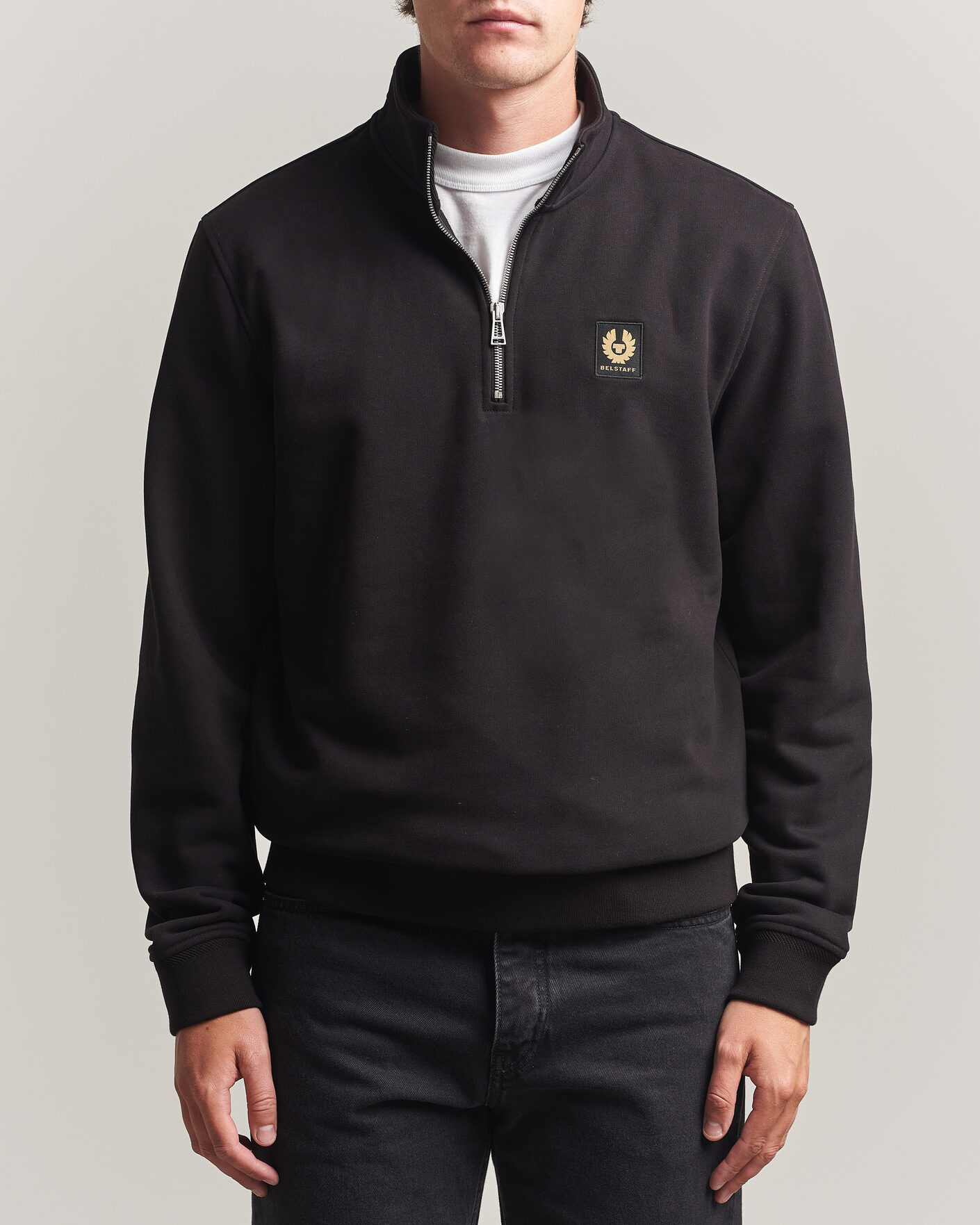 Heren | Truien | Belstaff | Signature Half Zip Sweatshirt Black