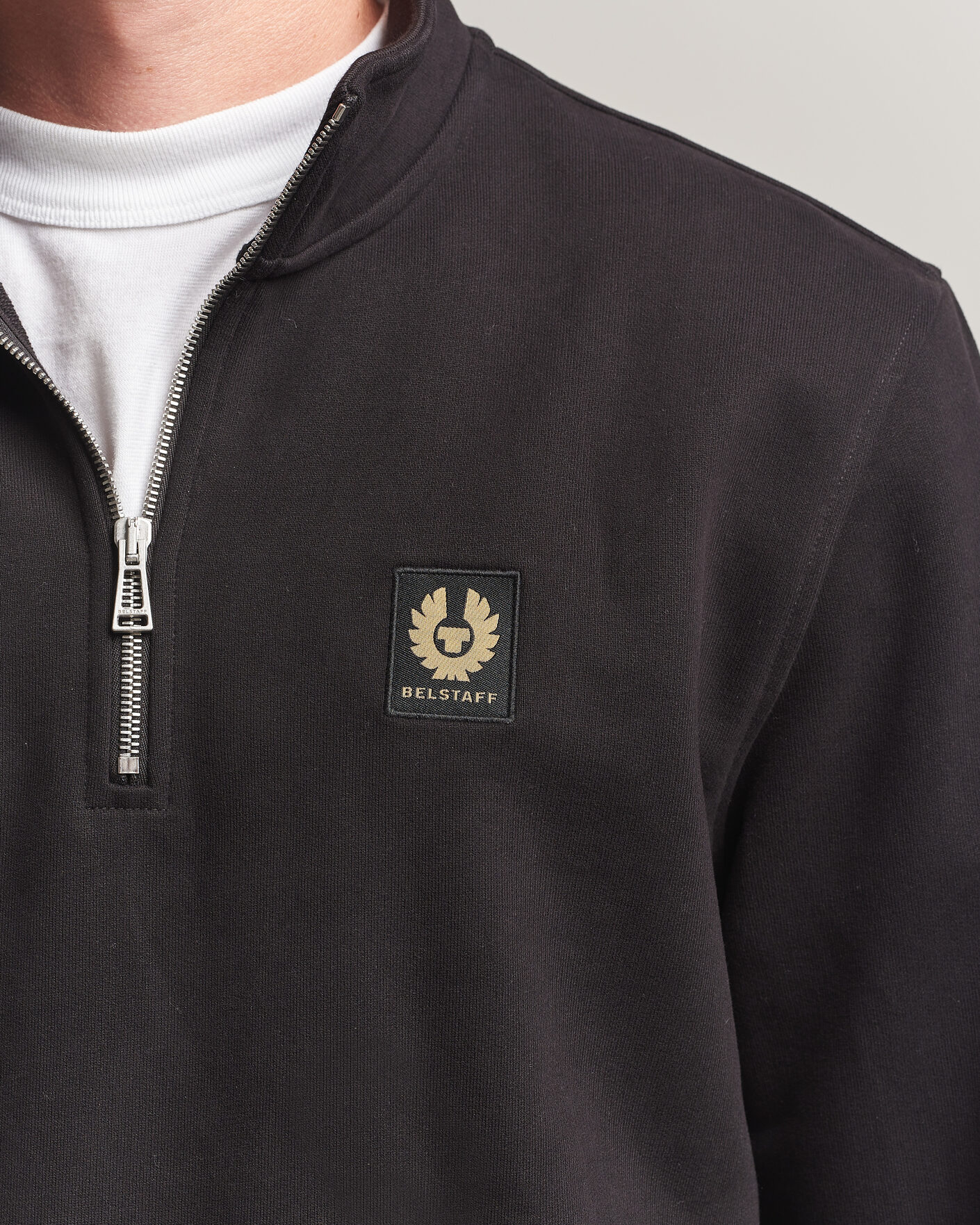Heren | Truien | Belstaff | Signature Half Zip Sweatshirt Black