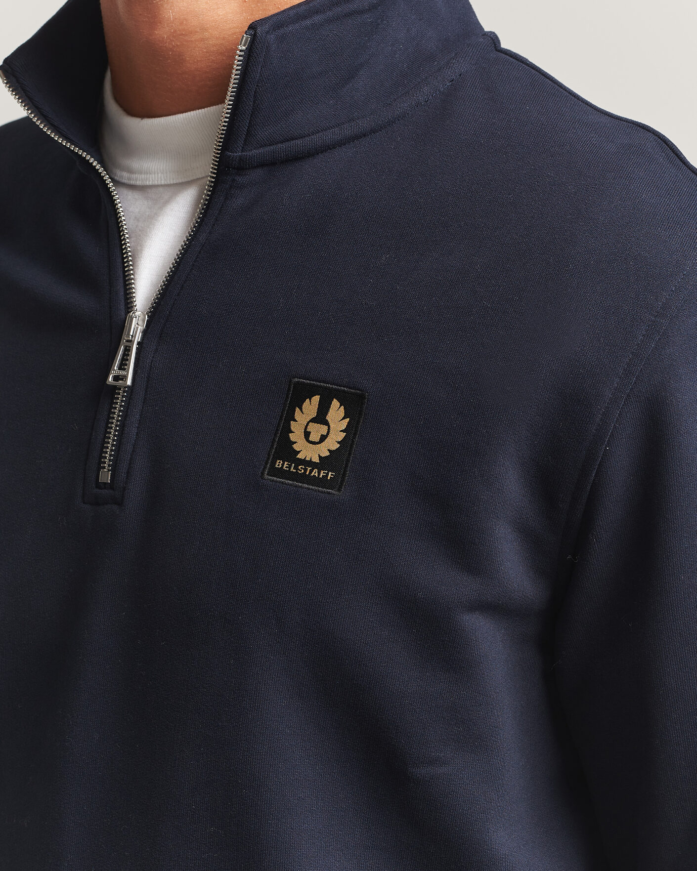 Heren | Truien | Belstaff | Signature Half Zip Sweatshirt Dark Ink