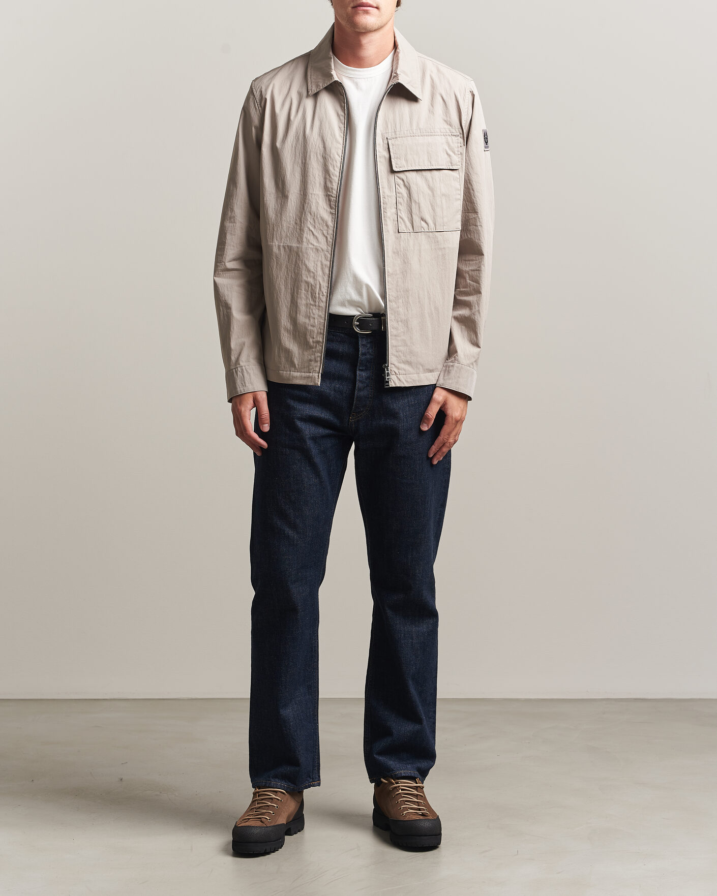 Heren | Overhemden | Belstaff | Cargo Overshirt Concrete