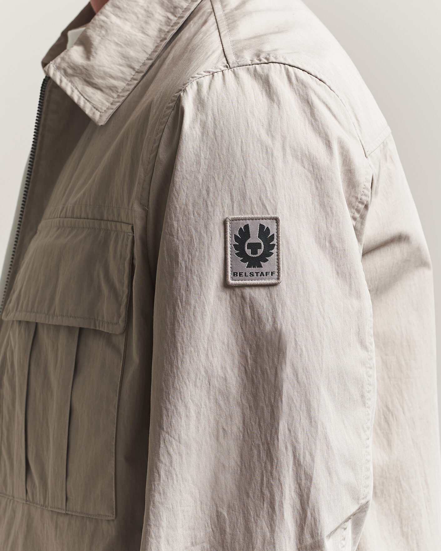 Heren | Overhemden | Belstaff | Cargo Overshirt Concrete