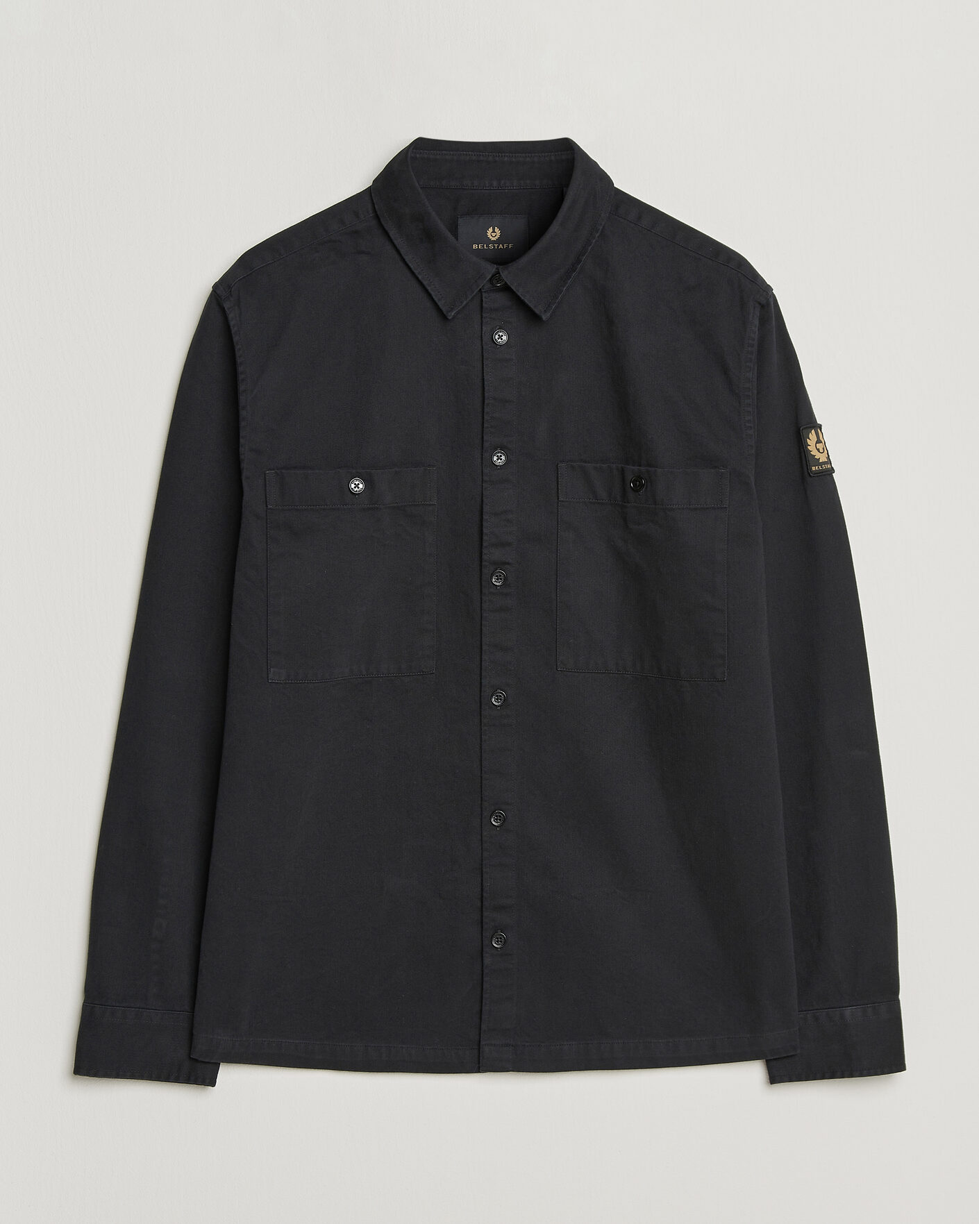 Heren | Overhemden | Belstaff | Outpost Cotton Herringbone Overshirt Black