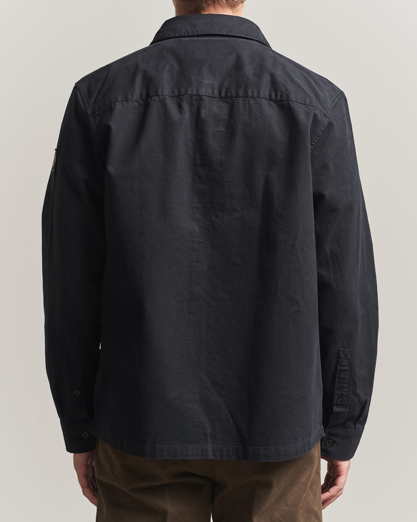 Heren | Overhemden | Belstaff | Outpost Cotton Herringbone Overshirt Black