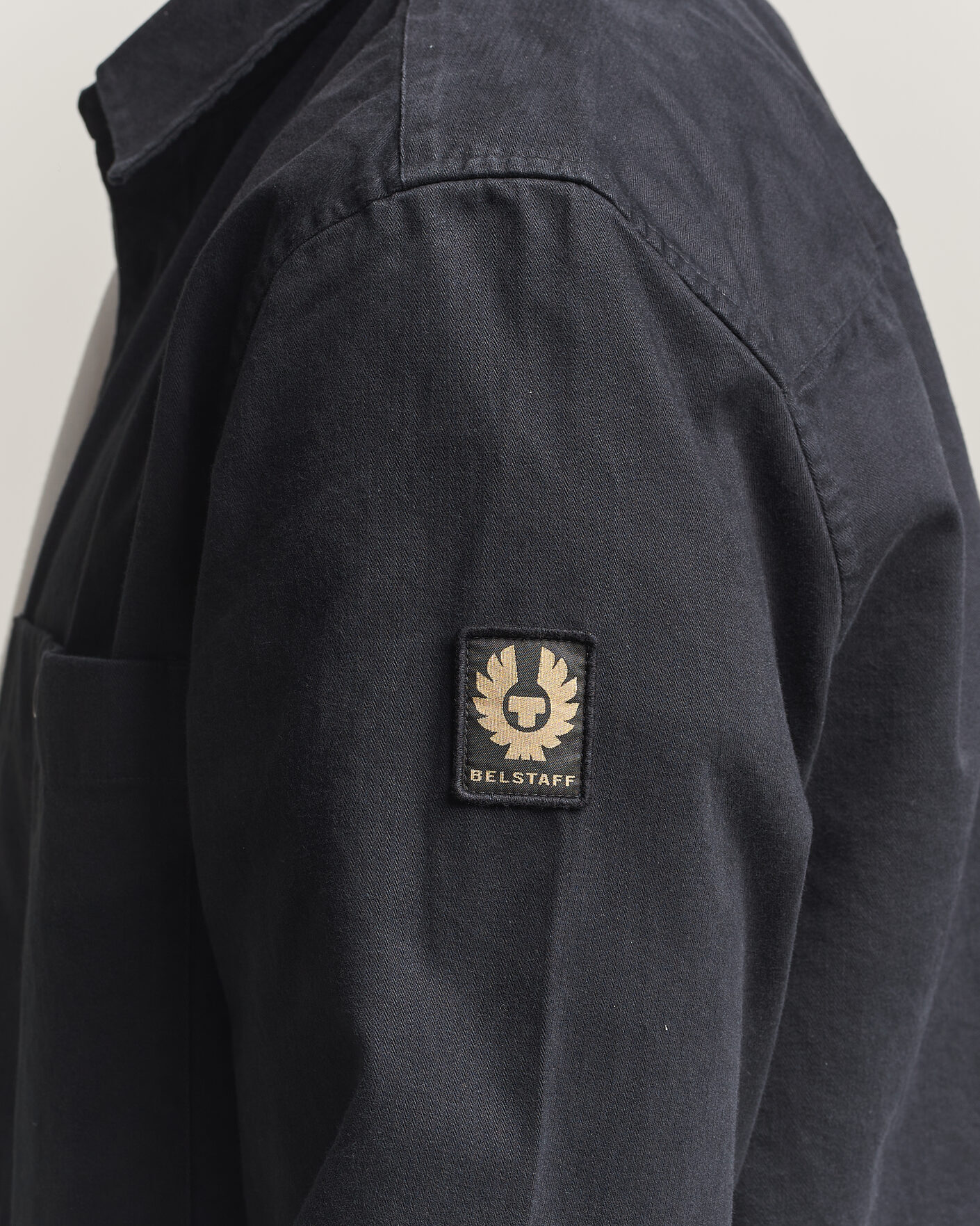 Heren | Overhemden | Belstaff | Outpost Cotton Herringbone Overshirt Black