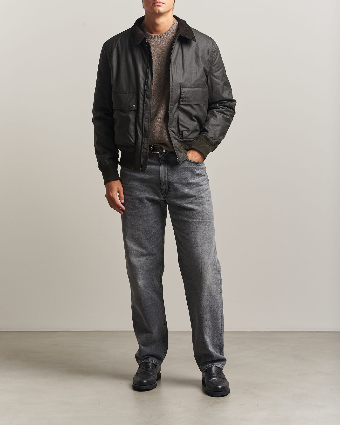 Heren | Jassen | Belstaff | Mount Wax Bomber Jacket Faded Olive