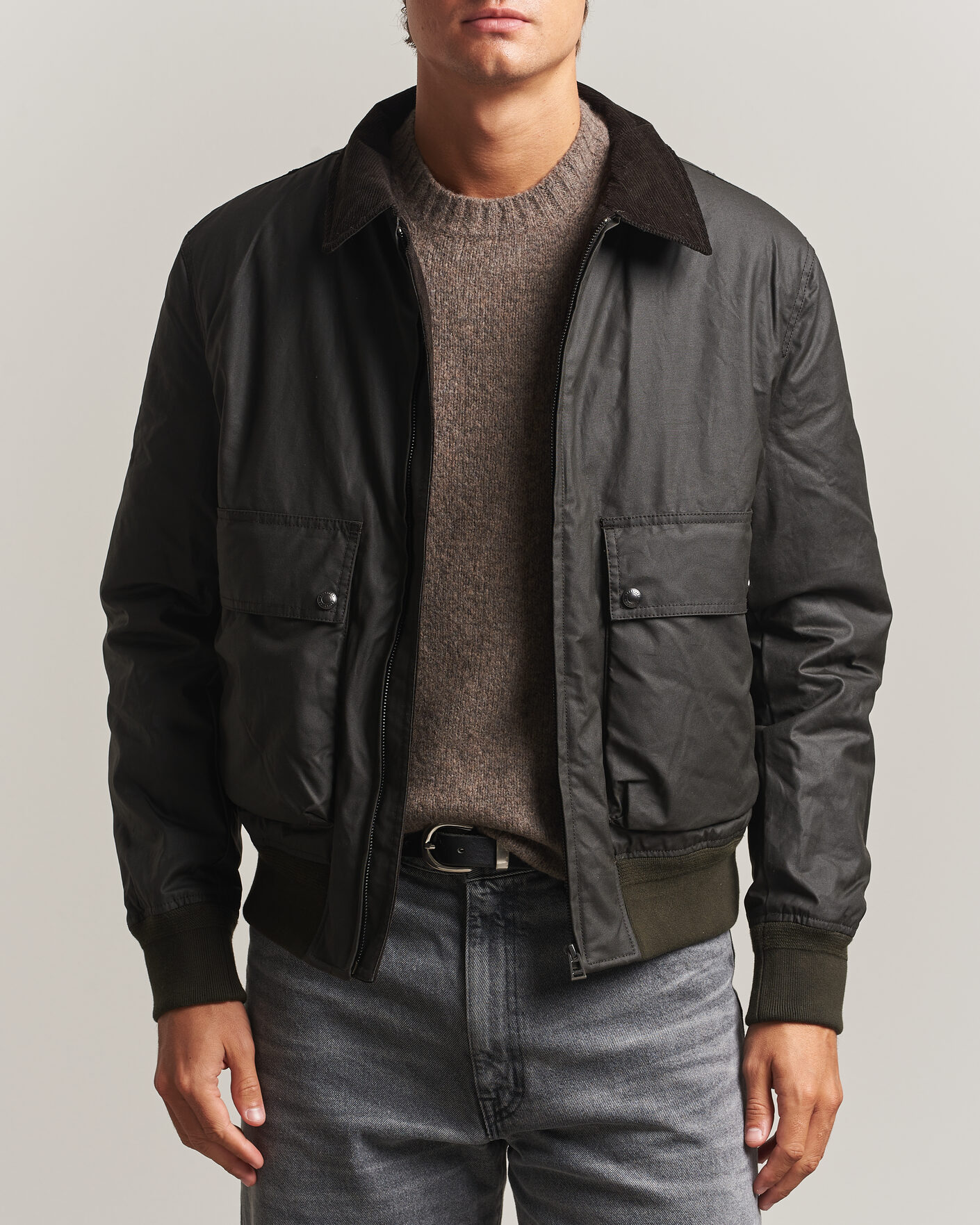 Heren | Jassen | Belstaff | Mount Wax Bomber Jacket Faded Olive