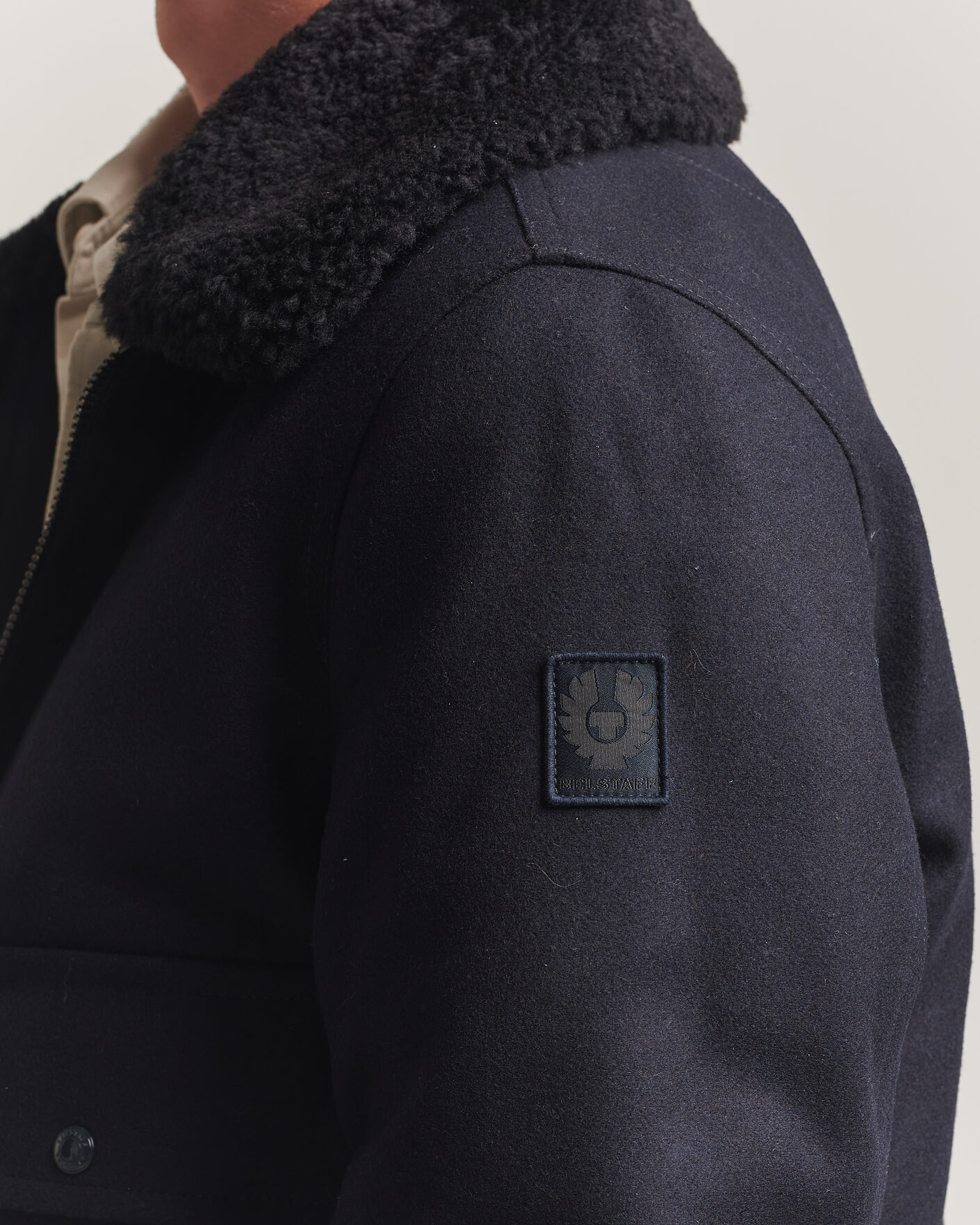 Heren | Jassen | Belstaff | Welder Wool Bomber Jacket Dark Ink