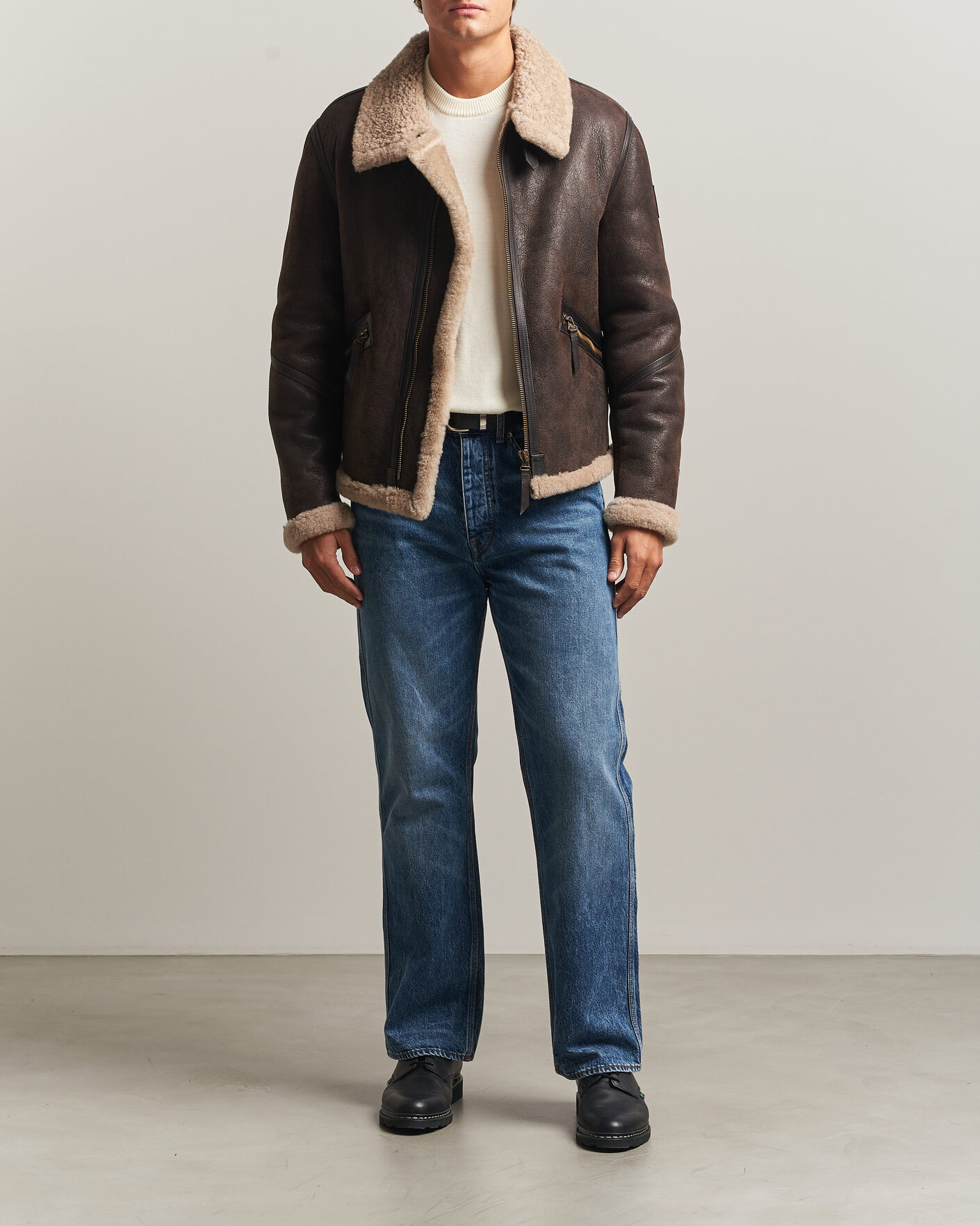 Heren | Jassen | Belstaff | Winterbrook Shearling Jacket Dark Brown