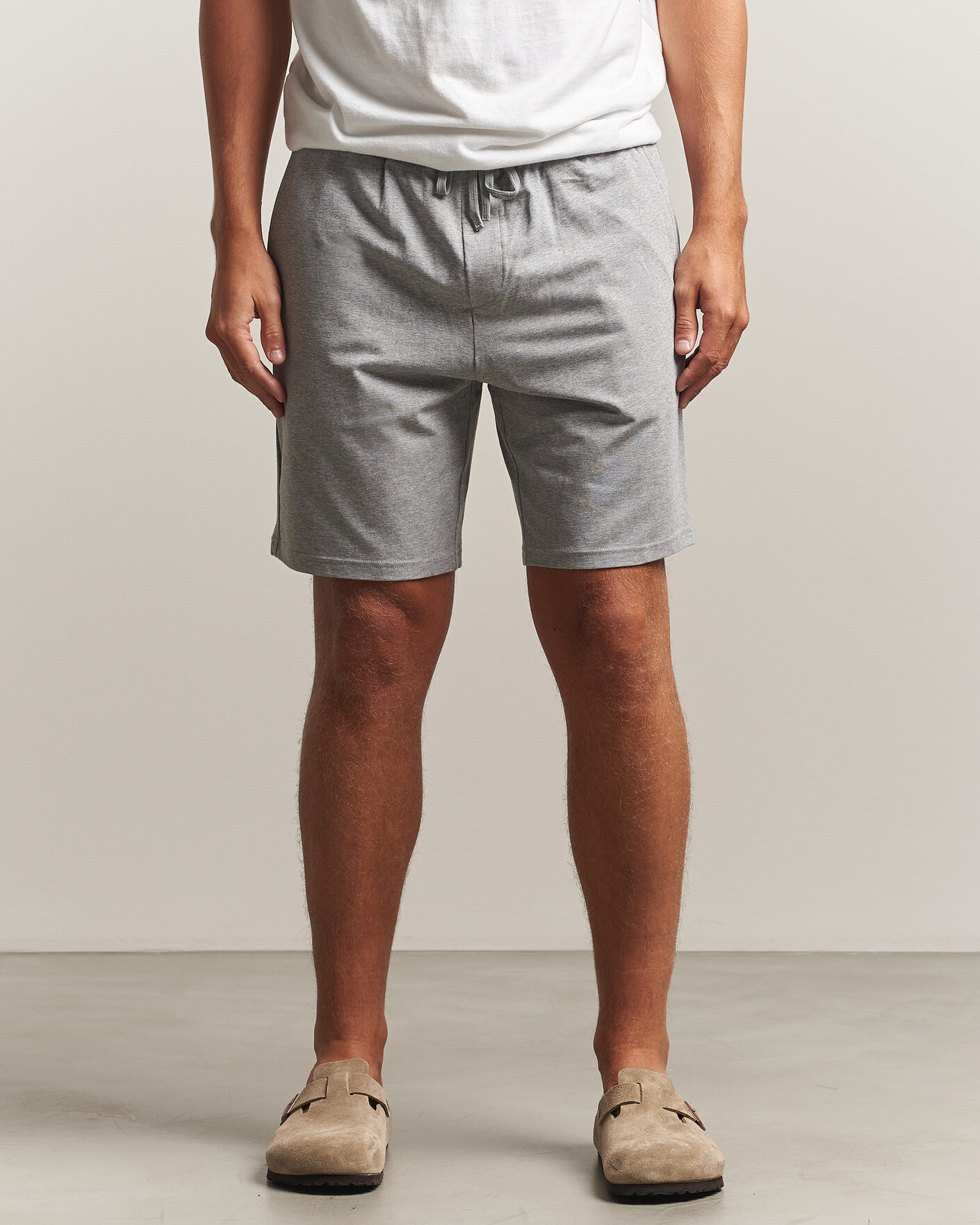 Heren | Korte broek | Bread & Boxers | Pyjama Shorts Grey Melange