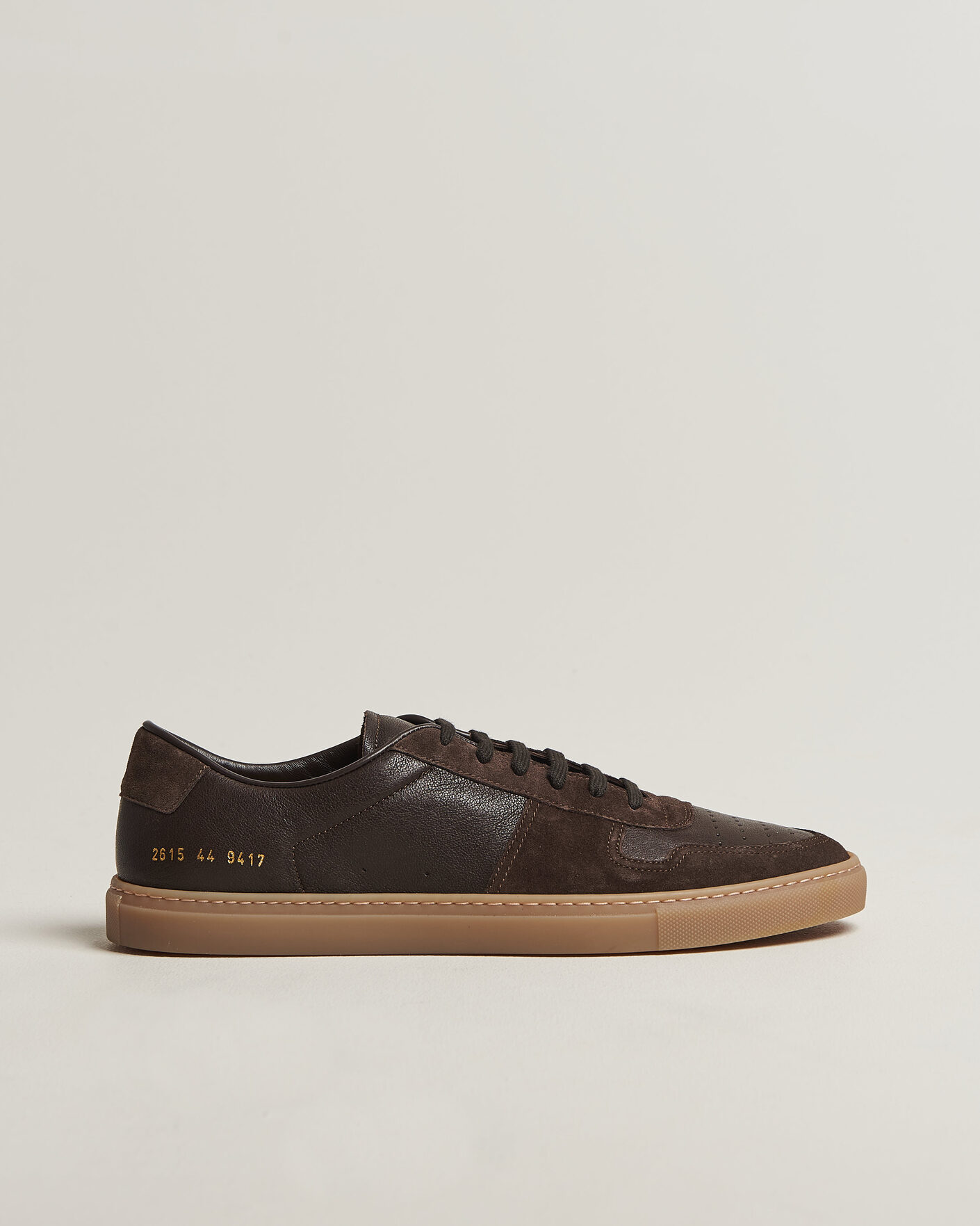 Heren | Sneakers | Common Projects | Bball Duo Leather Sneaker Dark Brown