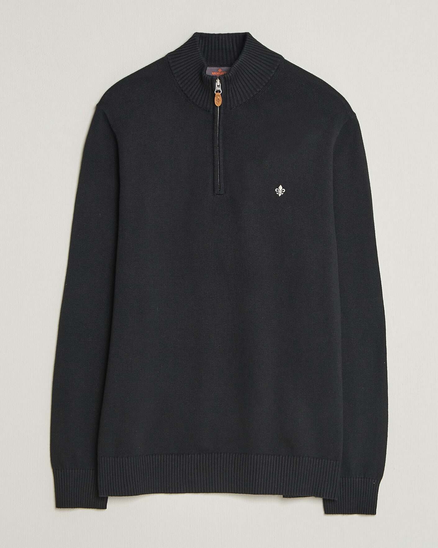 Heren | Truien | Morris | Darmon Half Zip Black