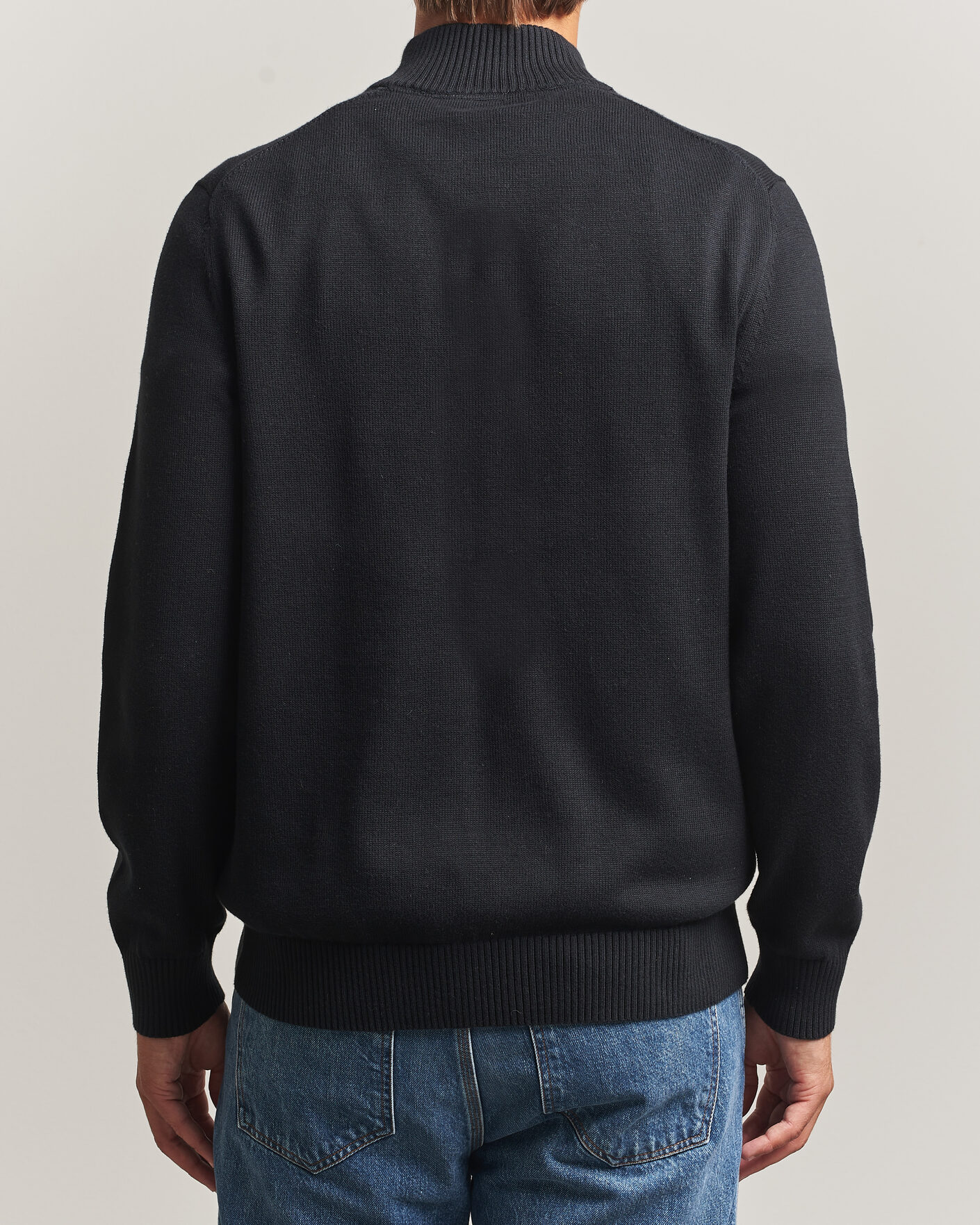 Heren | Truien | Morris | Darmon Half Zip Black