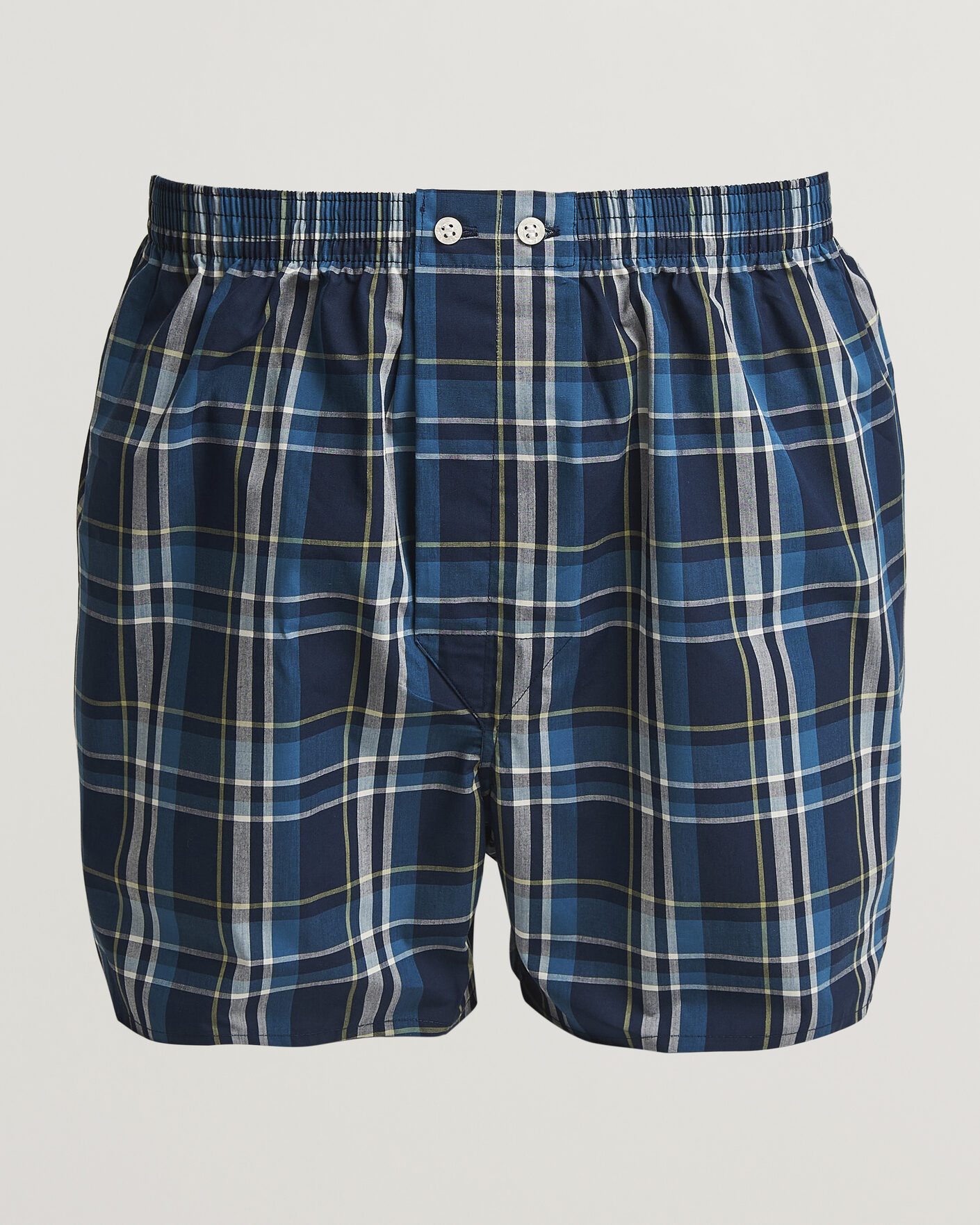 Heren | Ondergoed | Derek Rose | Classic Fit Woven Cotton Boxer Shorts Navy