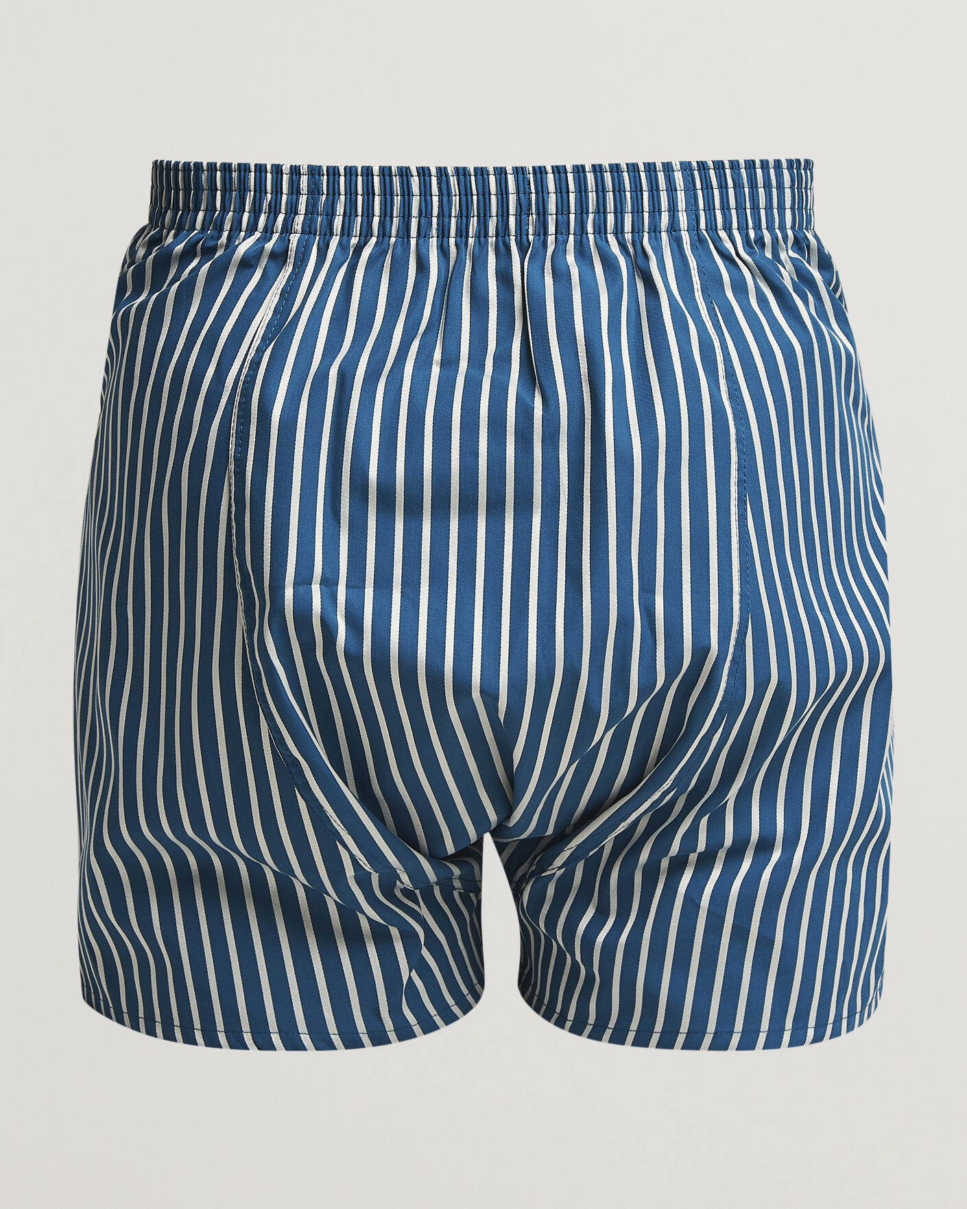 Heren | Ondergoed | Derek Rose | Classic Fit Striped Woven Cotton Boxer Shorts Blue/White