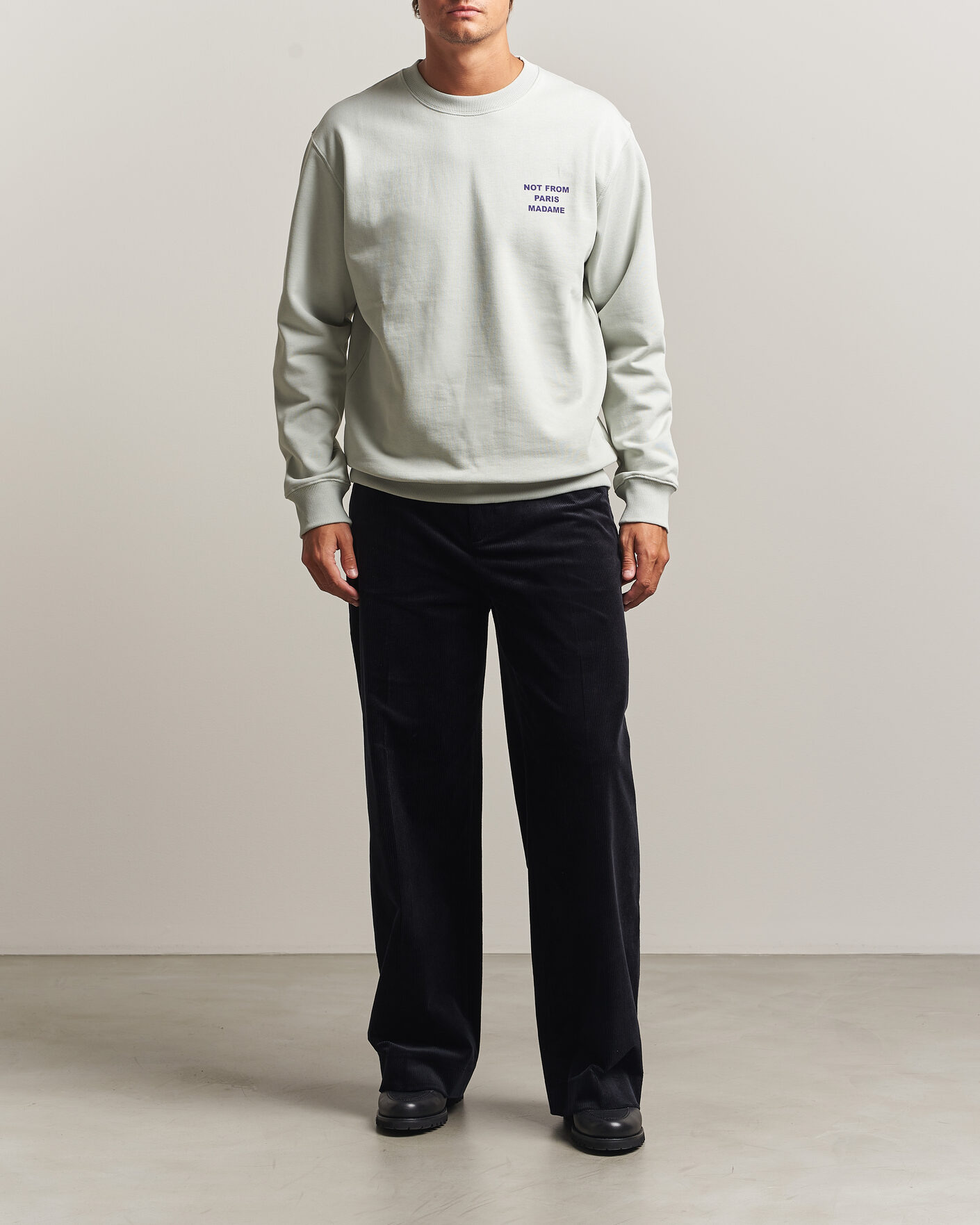 Heren | Truien | Drôle de Monsieur | Bold Slogan Sweatshirt Grey