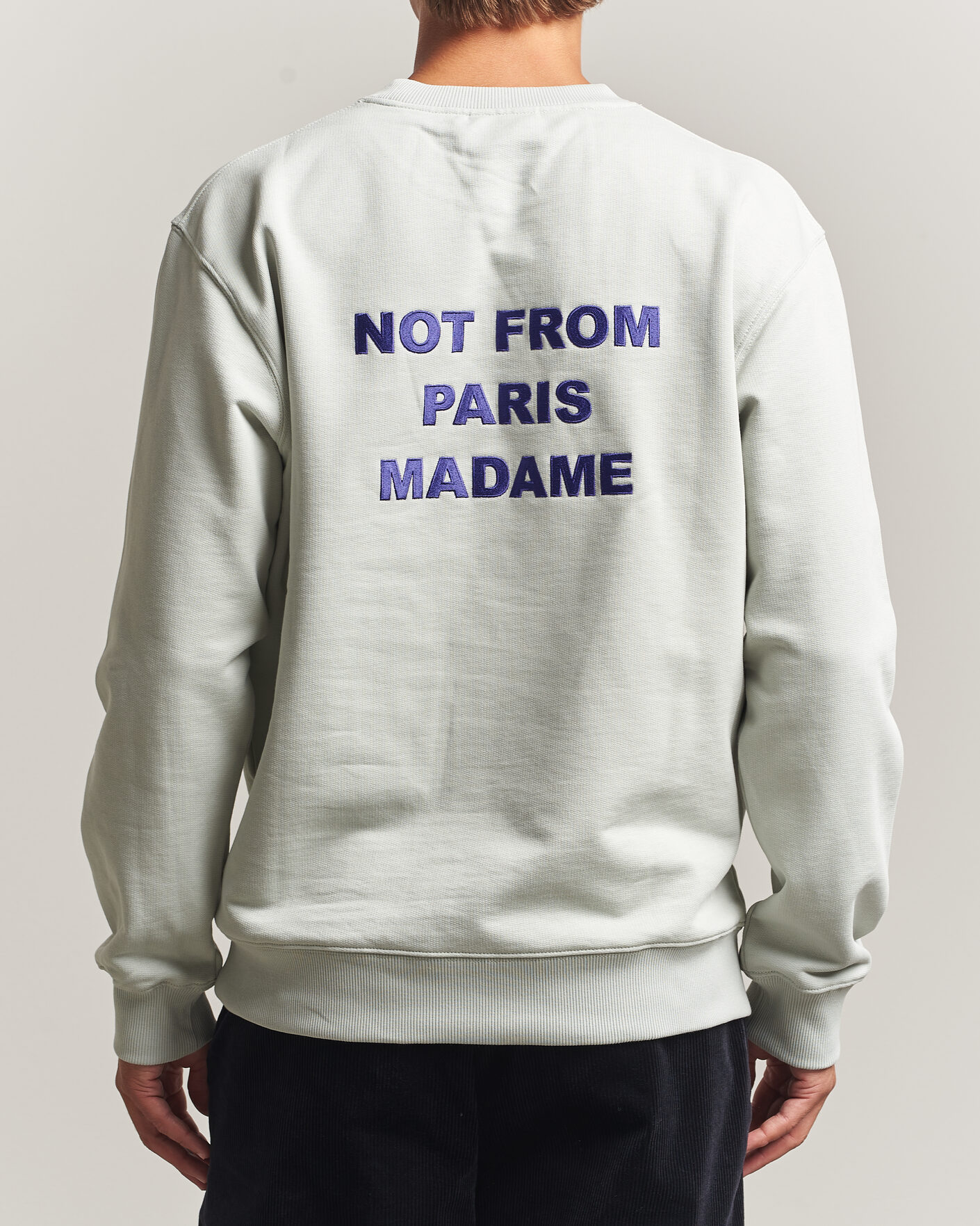 Heren | Truien | Drôle de Monsieur | Bold Slogan Sweatshirt Grey