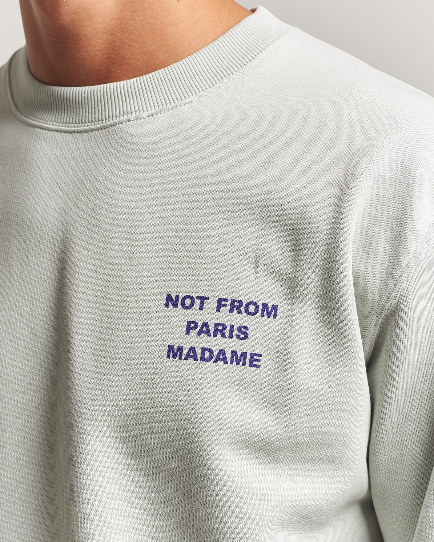 Heren | Truien | Drôle de Monsieur | Bold Slogan Sweatshirt Grey