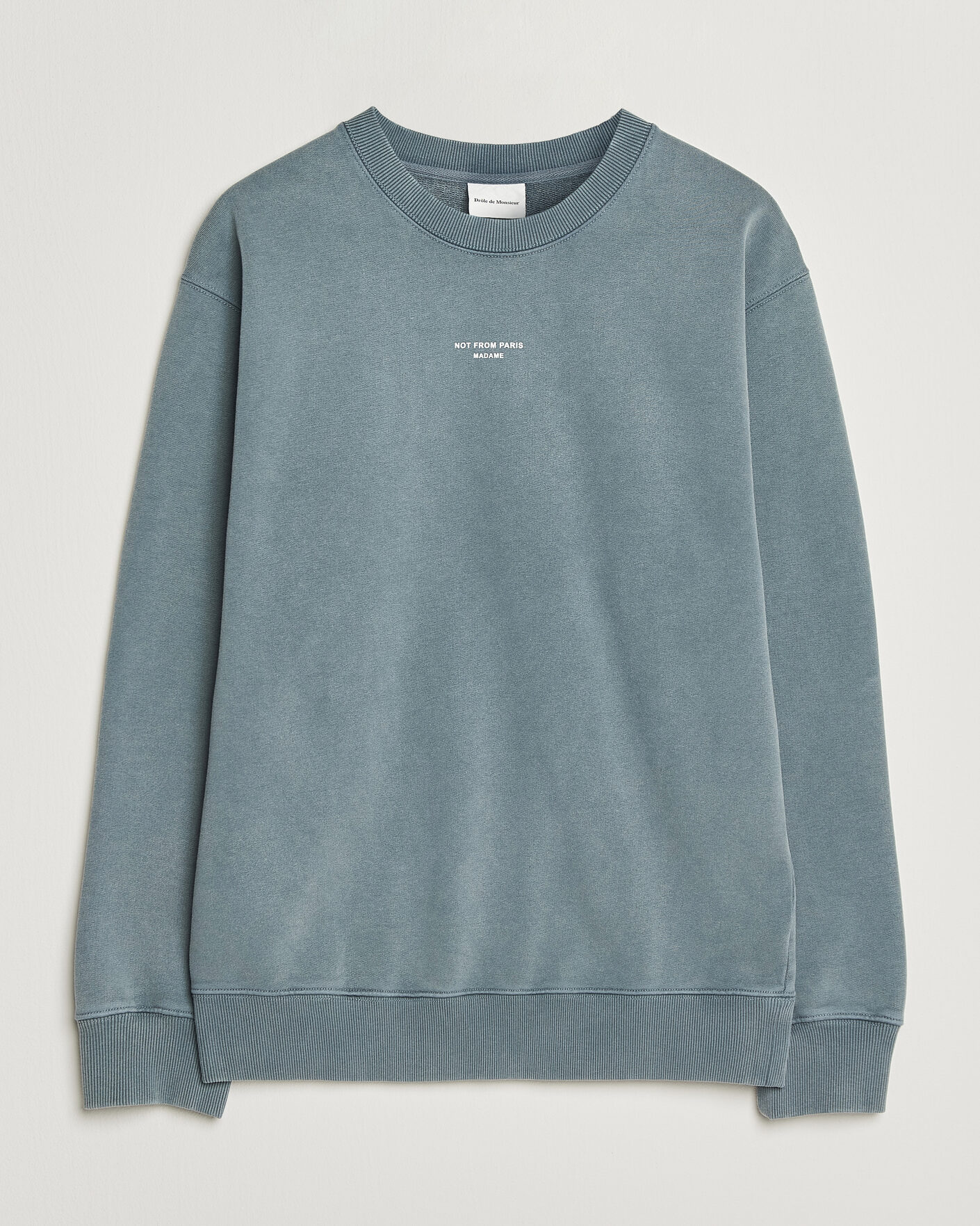 Heren | Truien | Drôle de Monsieur | Classic Slogan Sweatshirt Dark Grey