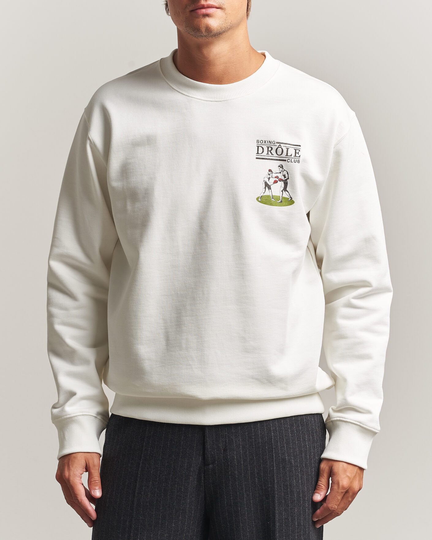 Heren | Truien | Drôle de Monsieur | Boxers Sweatshirt Off White