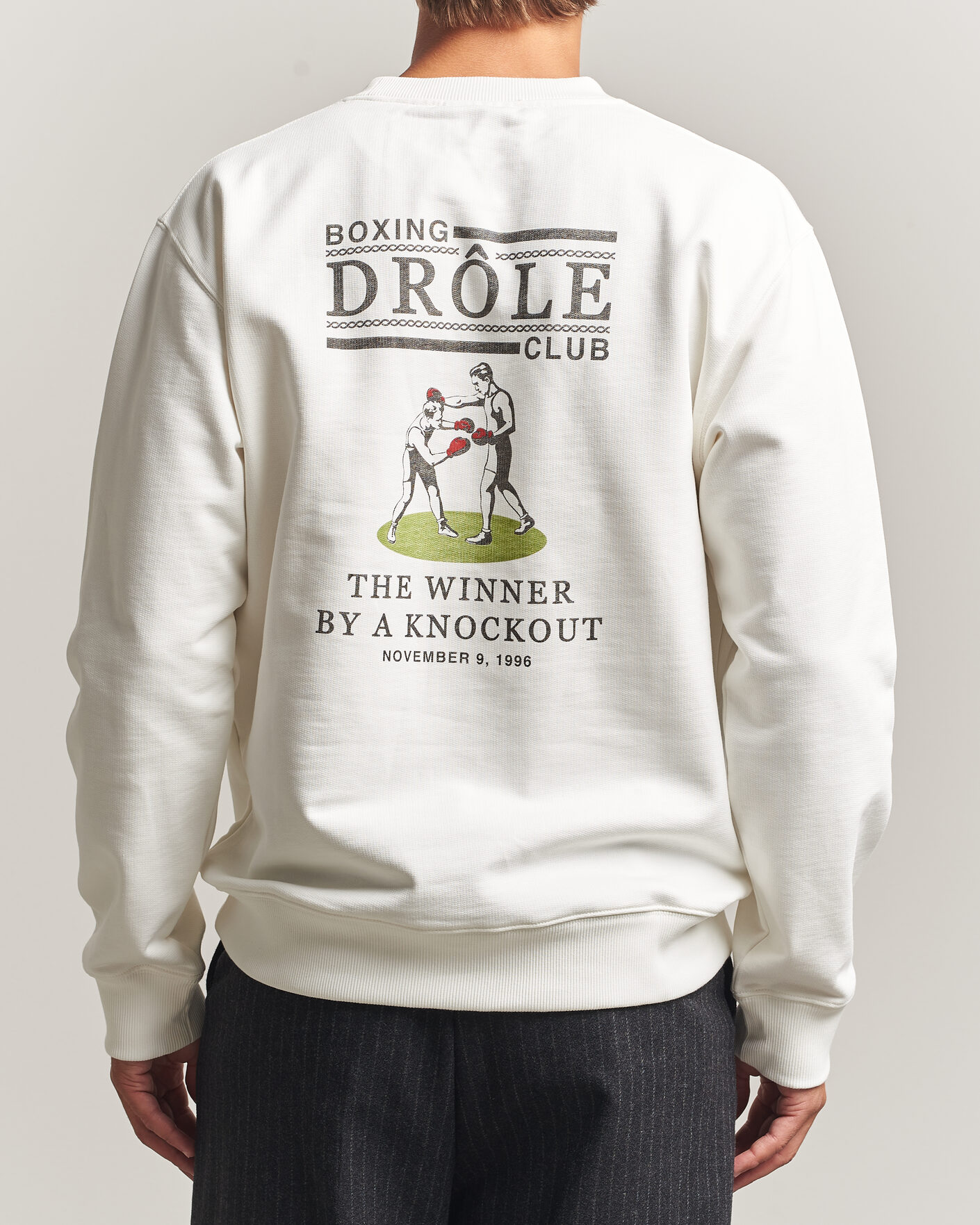 Heren | Truien | Drôle de Monsieur | Boxers Sweatshirt Off White