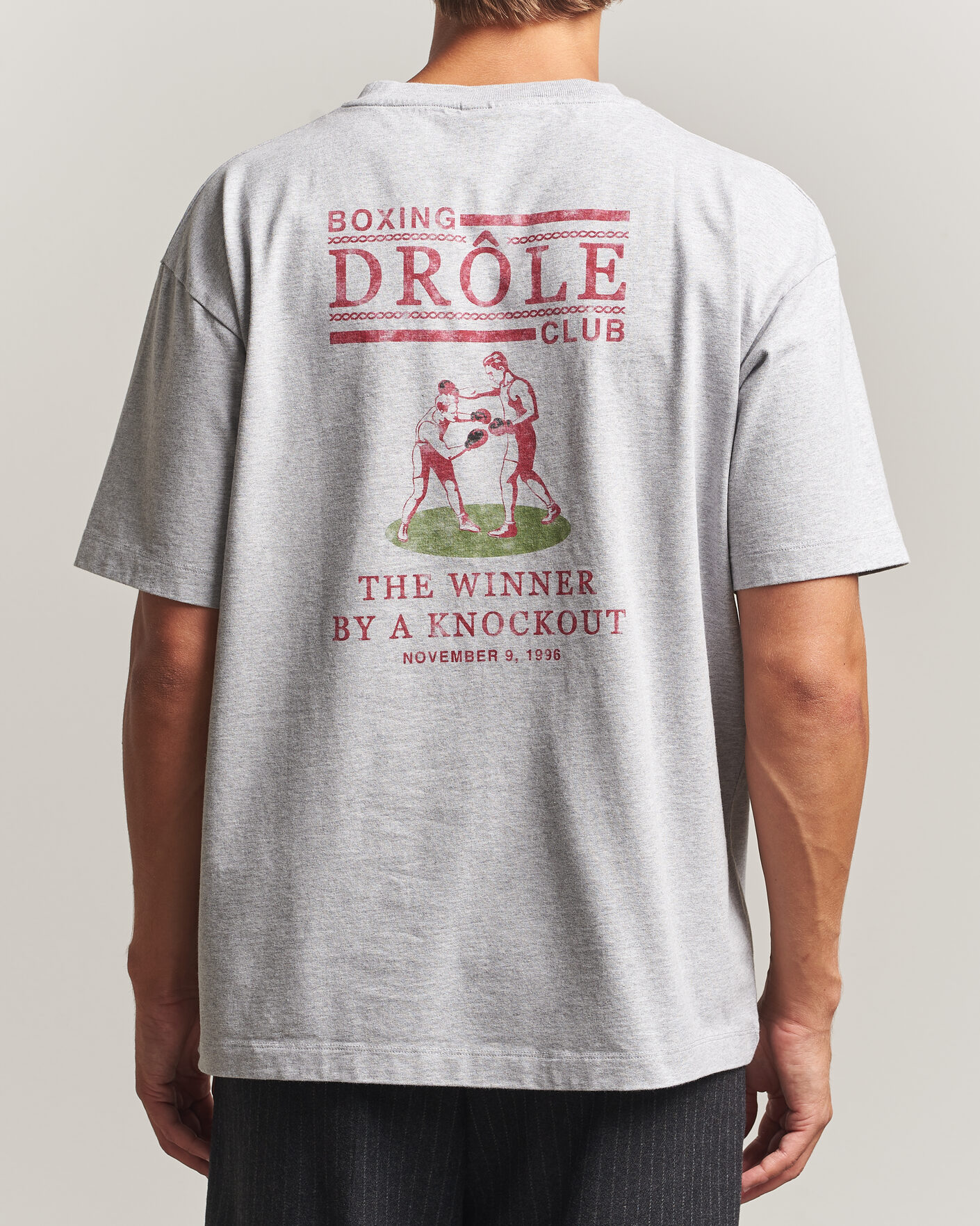 Heren | T-shirts | Drôle de Monsieur | Boxers T-Shirt Grey Melange