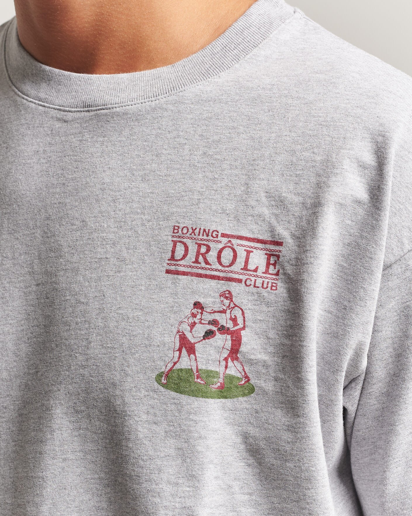 Heren | T-shirts | Drôle de Monsieur | Boxers T-Shirt Grey Melange