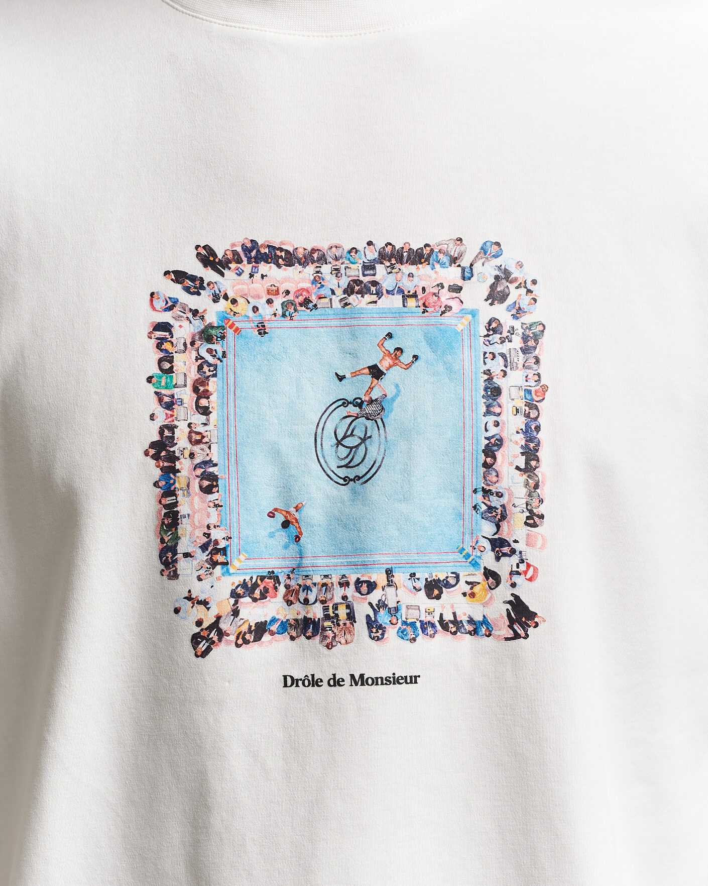 Heren | T-shirts | Drôle de Monsieur | Boxers Ring T-Shirt Off White