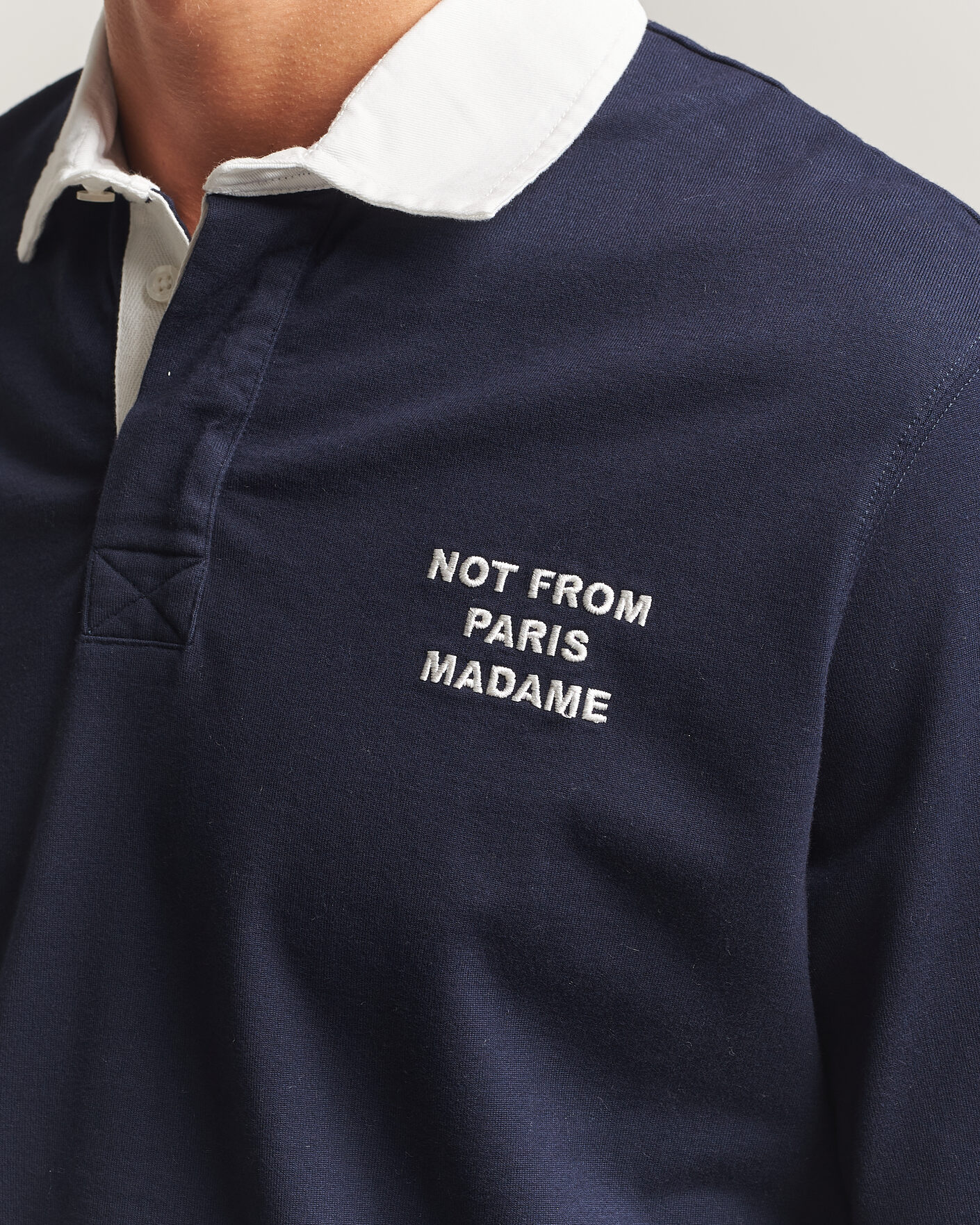 Heren | Truien | Drôle de Monsieur | Slogan Rugger Navy